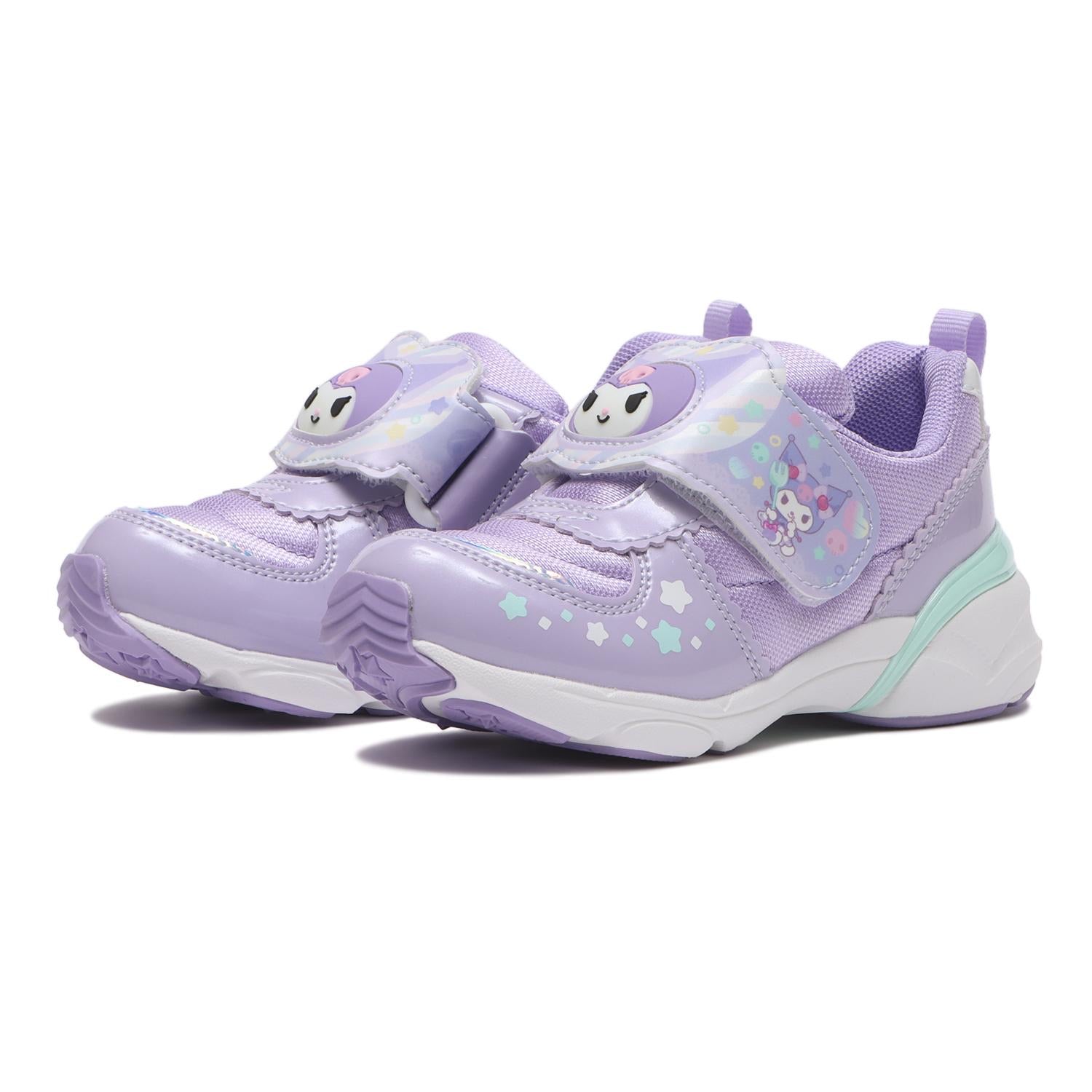 Moonstar Sanrio LED Kids Shoes 7203 Purple (Kuromi)