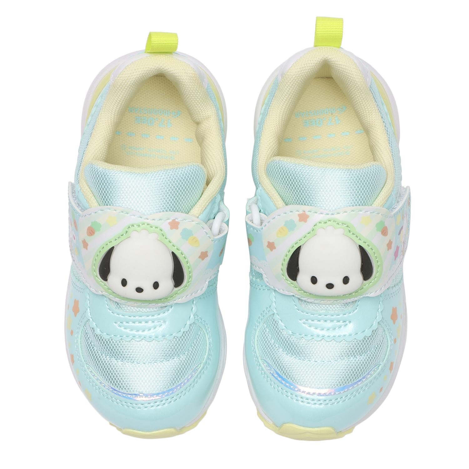Moonstar Sanrio LED Kids Shoes 7203 Mint (Pochacco)