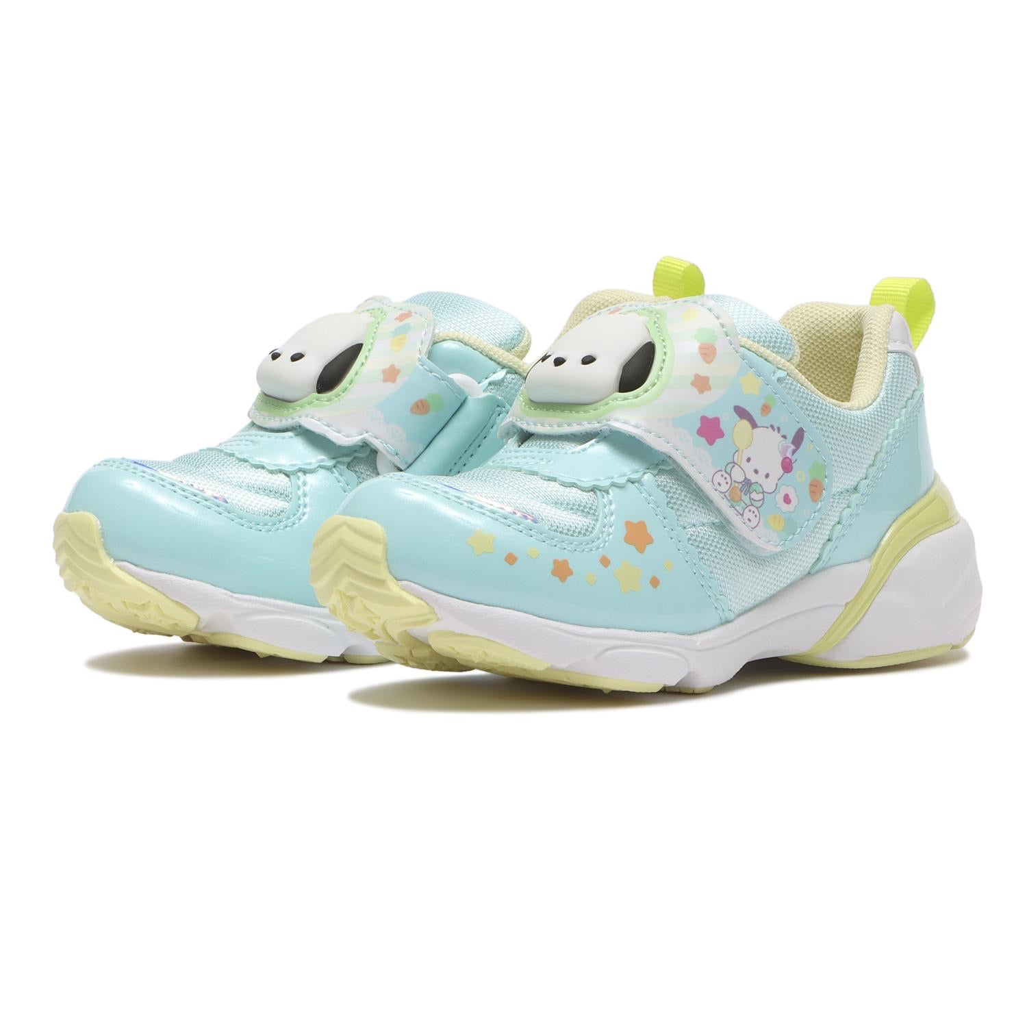 Moonstar Sanrio LED Kids Shoes 7203 Mint (Pochacco)