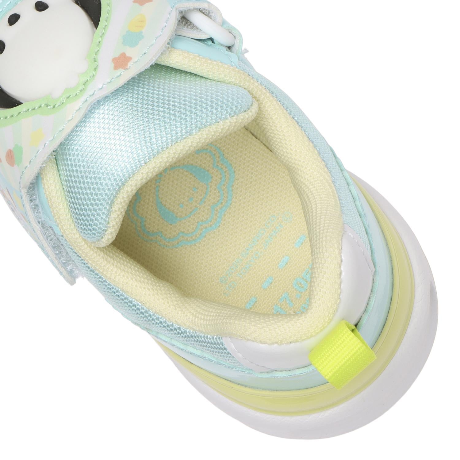 Moonstar Sanrio LED Kids Shoes 7203 Mint (Pochacco)
