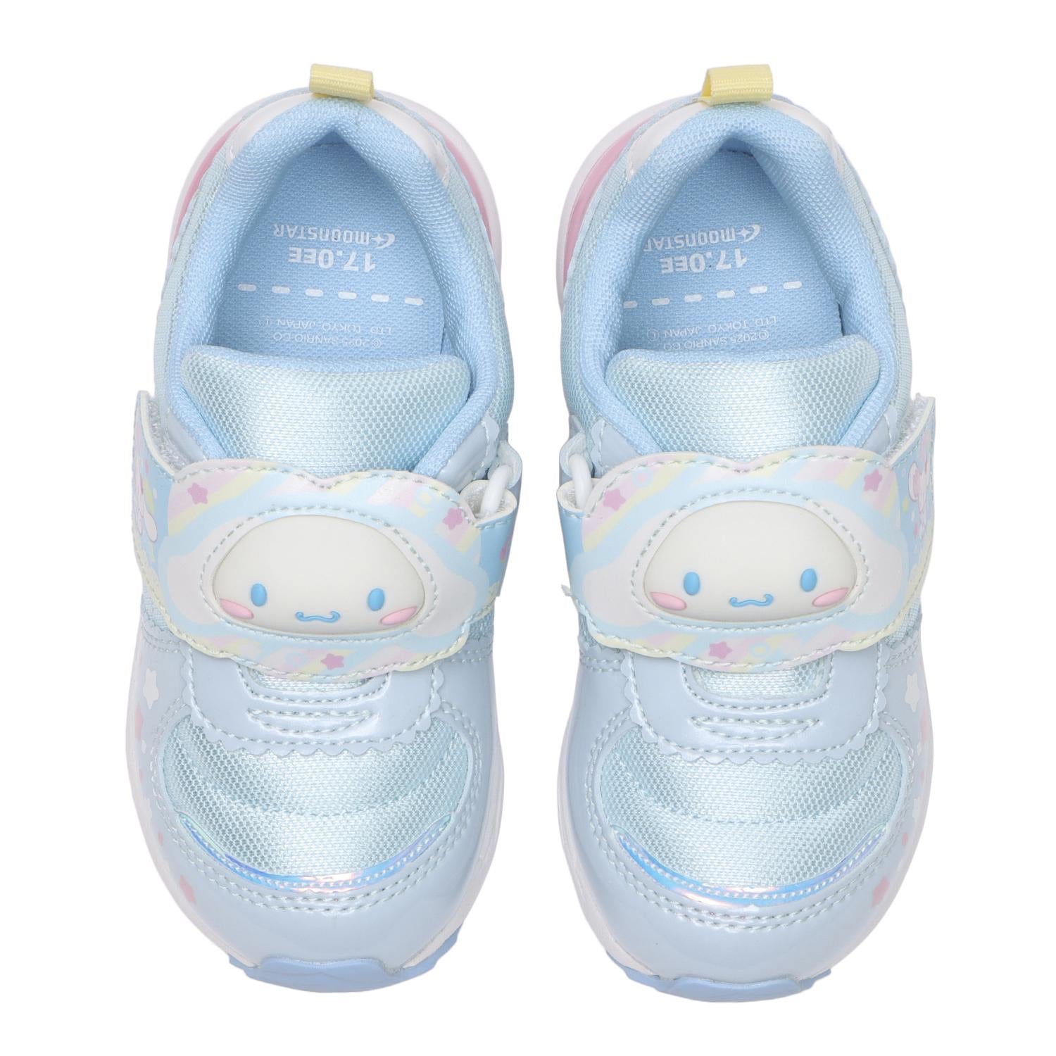 Moonstar Sanrio LED Kids Shoes 7203 Socks (Cinnamoroll)
