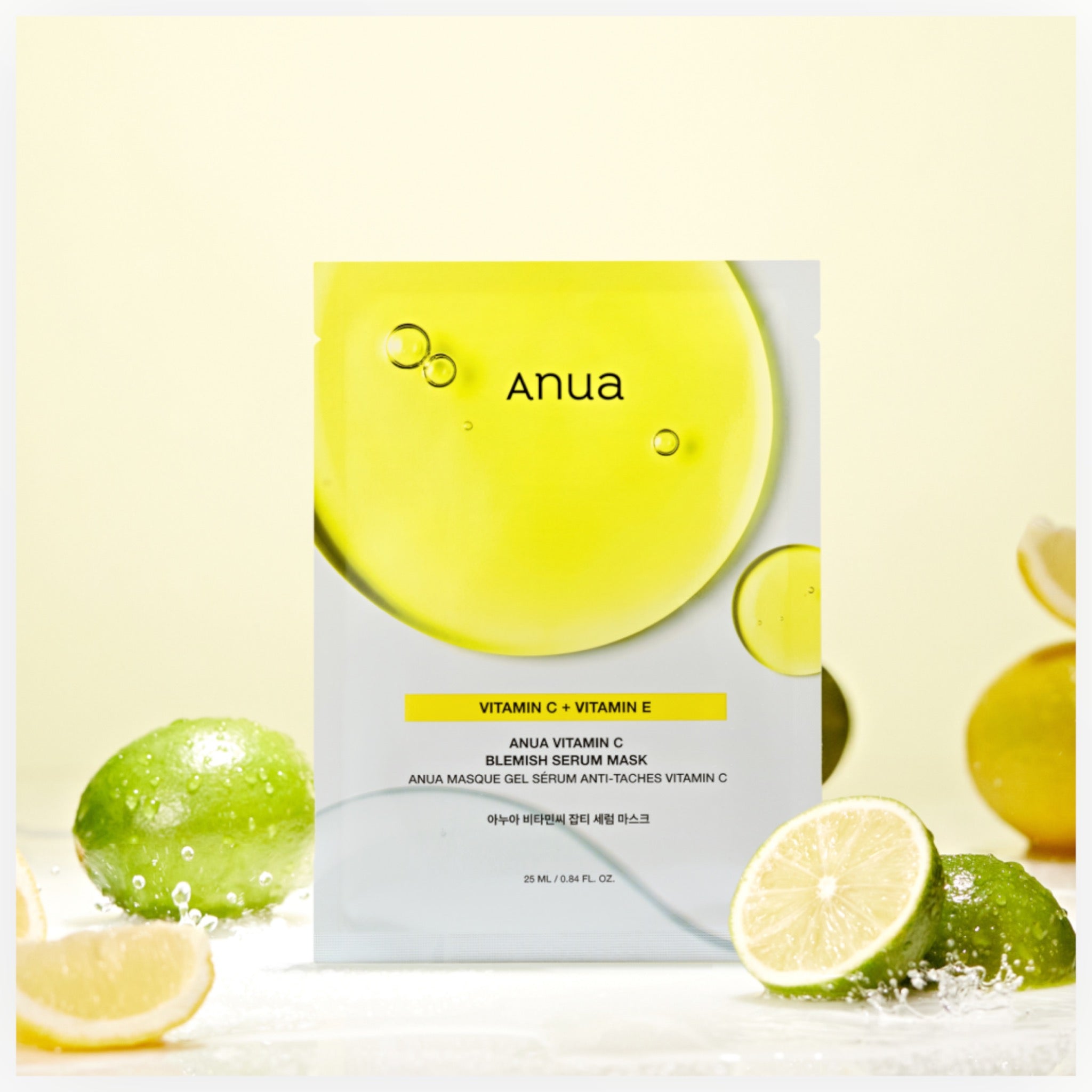 Anua Green Lemon Vita C Blemish Serum Mask (10 Sheets)