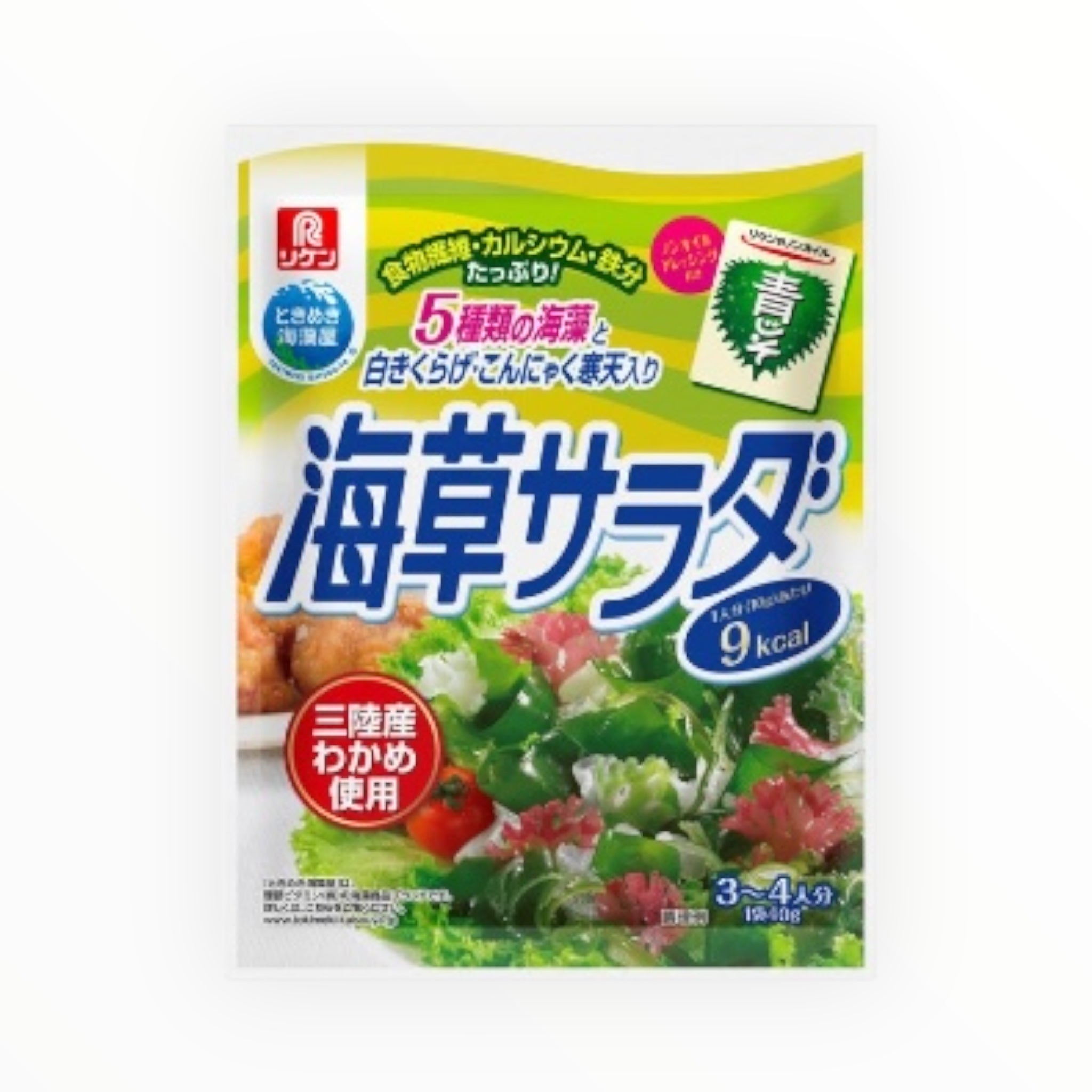 Riken Vitamin Dried Seaweed Salad 10g with Dressing-type Seasoning 30g