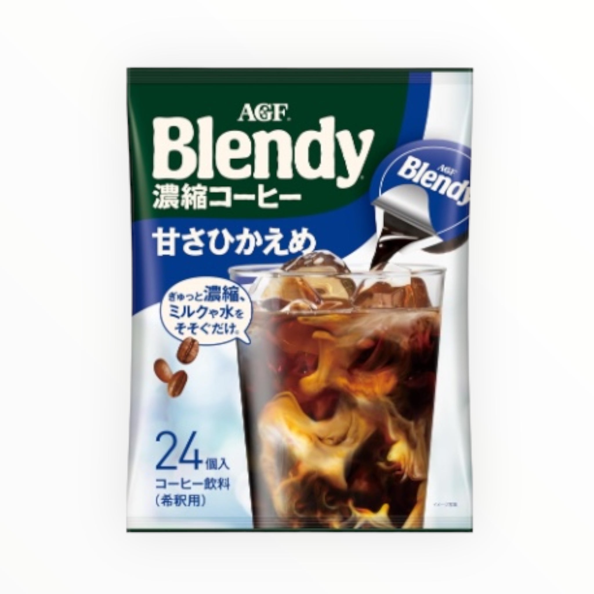 AGF Blendy Portion Concentrated Coffee Low Sugar 24 Servings