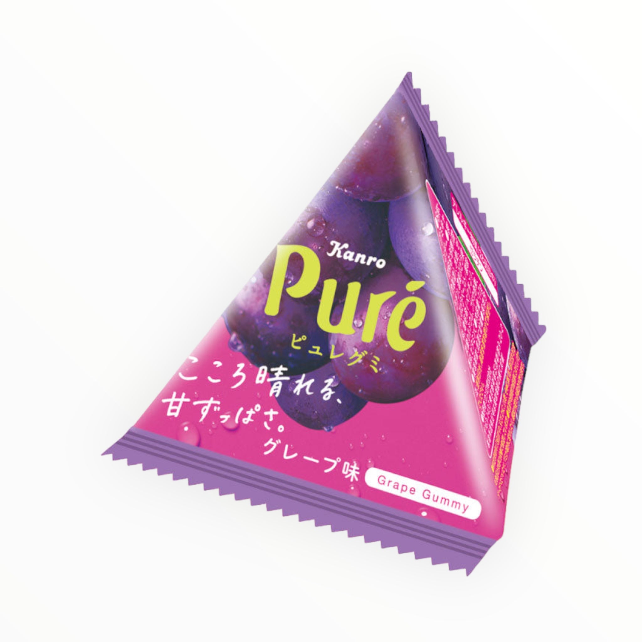 KANRO Petite Triangle Grape Gummies 13g (PACK OF 24)