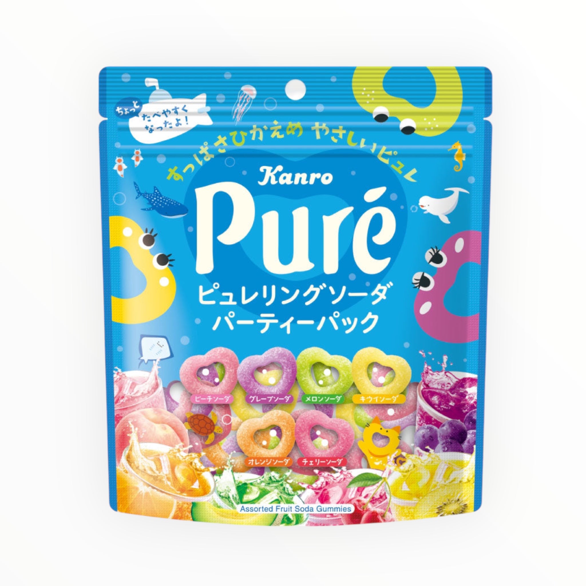 KANRO Pure Ring Soda Party Pack 156g