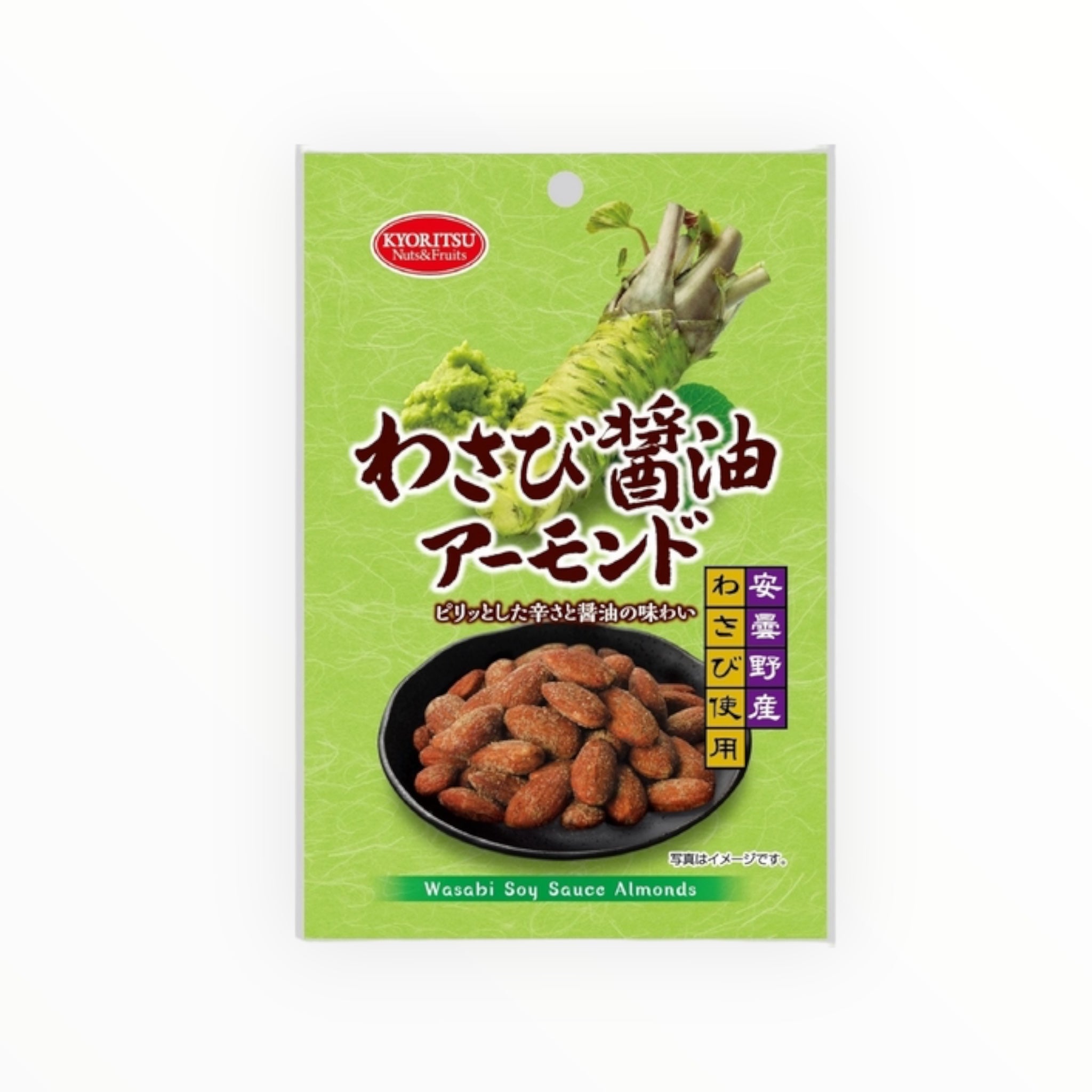 Kyoritsu Wasabi Soy Sauce Almonds 45g (Pack of 6)