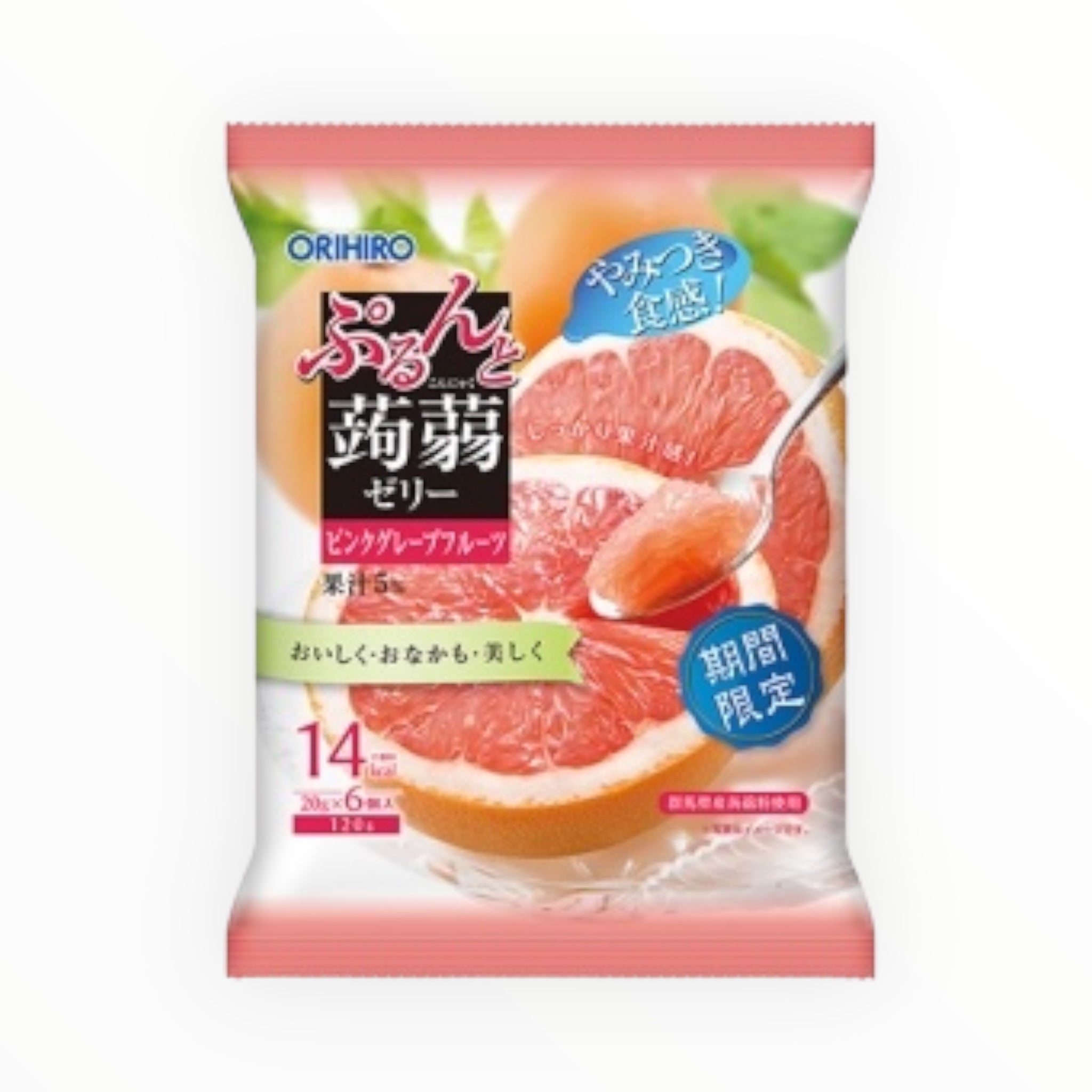 ORIHIRO Purunto Konjac Jelly Pouch - Pink Grapefruit 120g