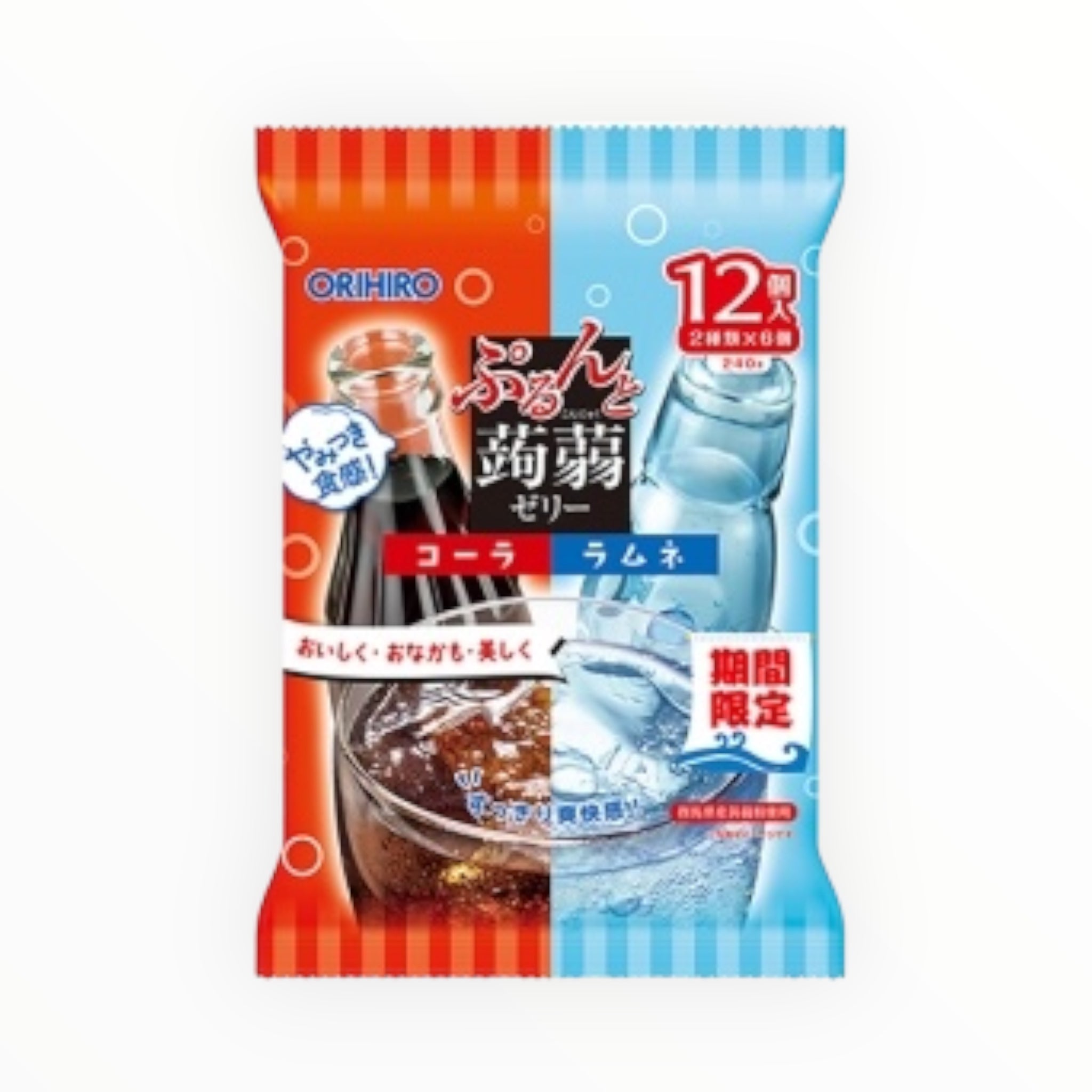 ORIHIRO Purunto Konjac Jelly Pouch - Cola + Ramune 240g