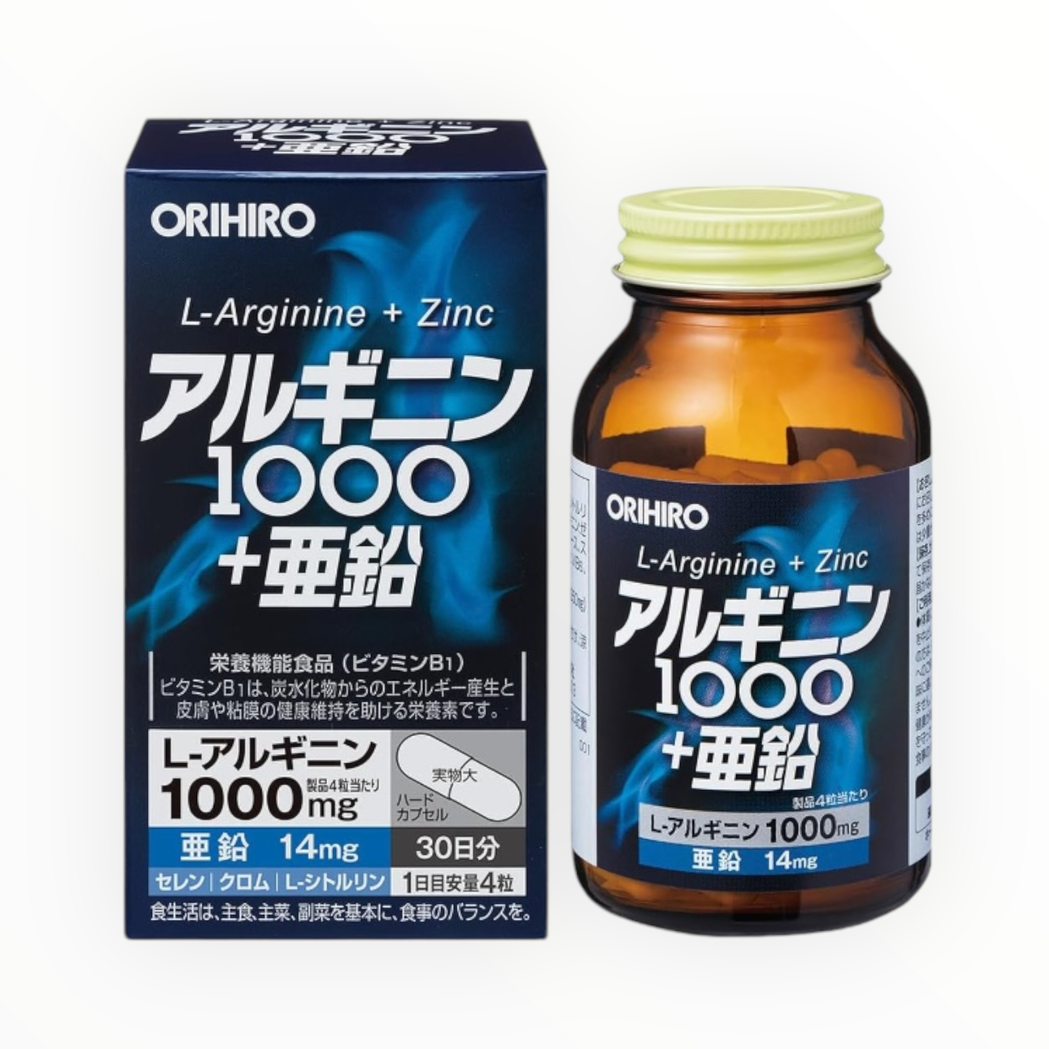 ORIHIRO Arginine 1000 + Zinc 120 Tablets