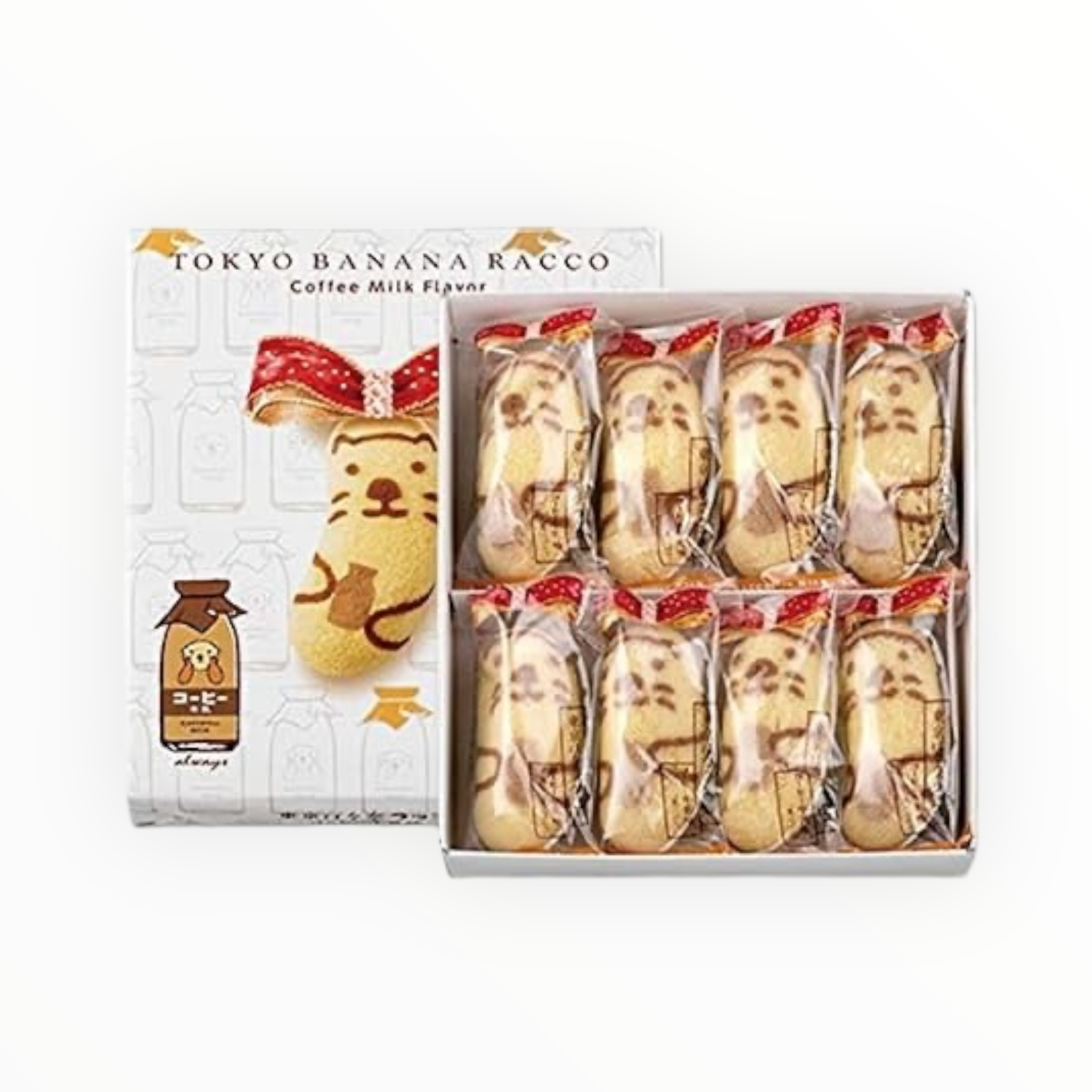 Tokyo Banana Rakko Coffee Milk Flavor “Mitsuketa” 8-piece Set