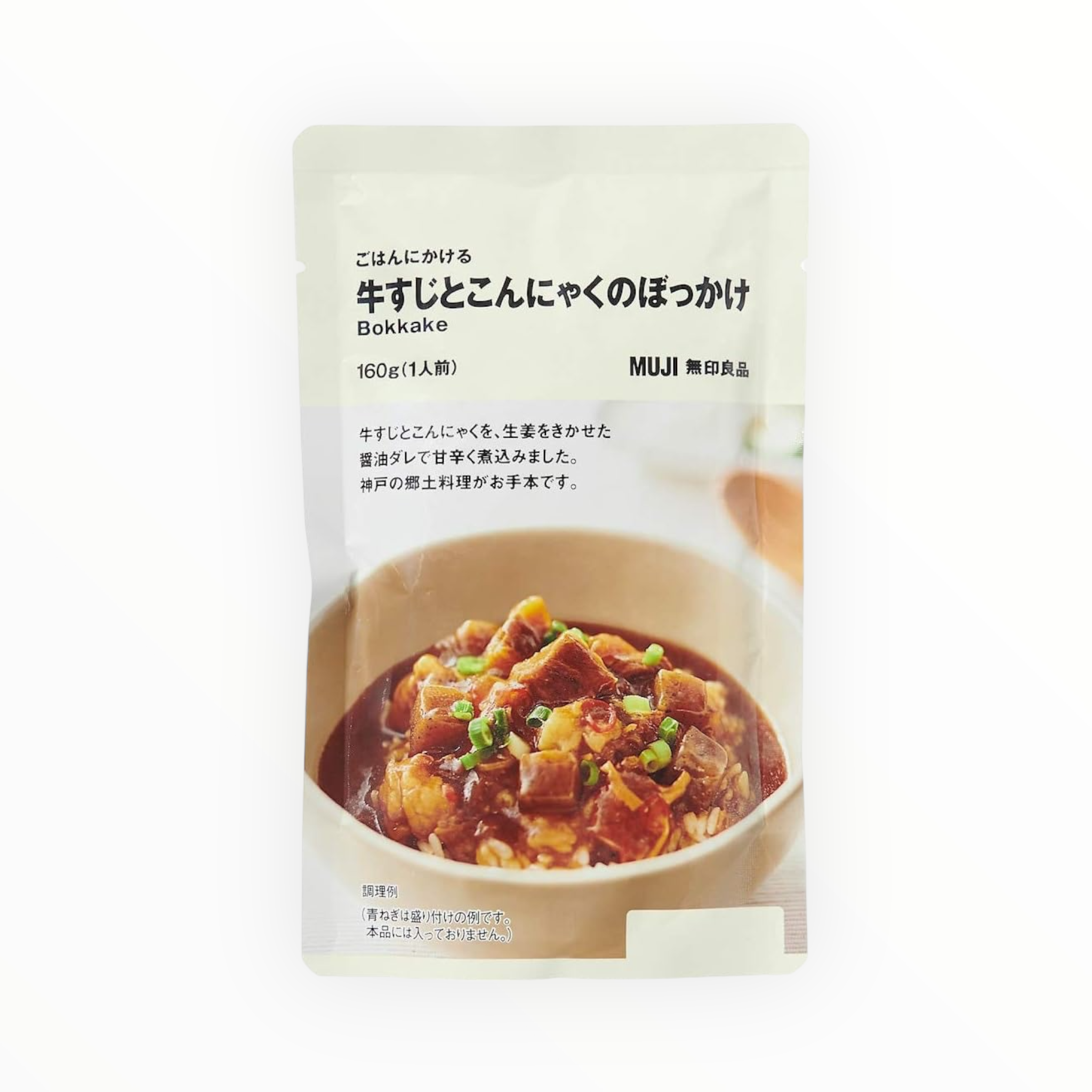 MUJI Beef Tendon and Konjac Bokkake Rice Topping 160g (1 Serving)