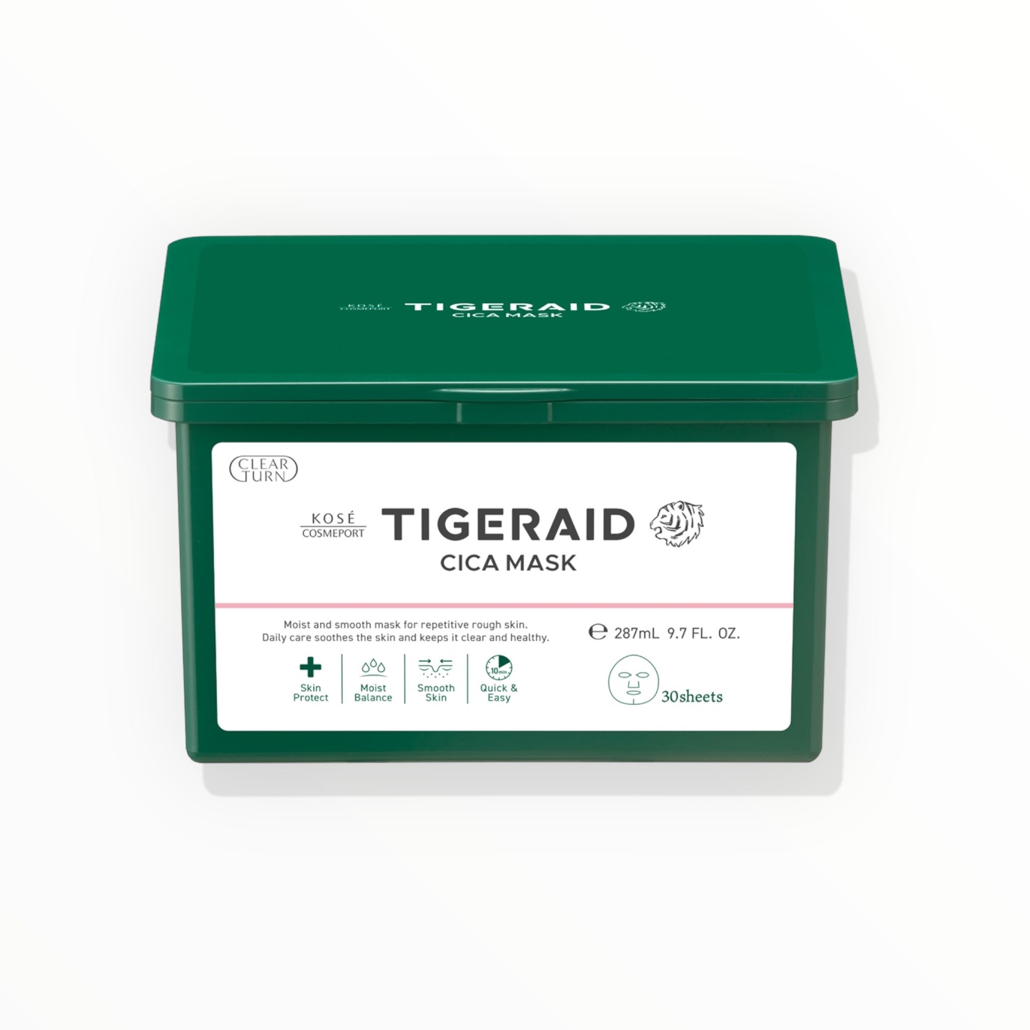 Clearturn Tiger Raid CICA Repair Mask – 30 Sheets