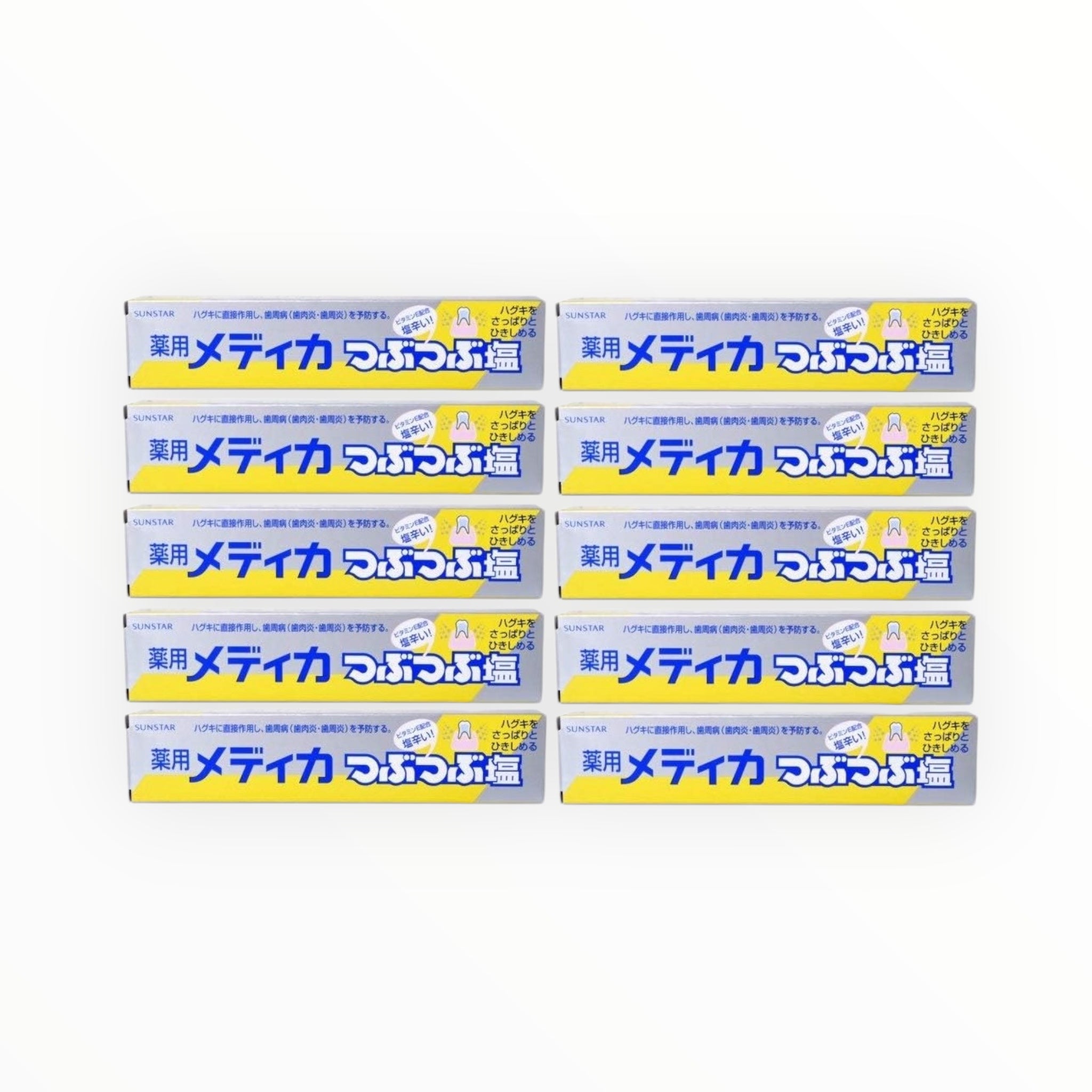 Sunstar Medicated Medica Tsubutsubu Salt Toothpaste 170g x 10Tubes