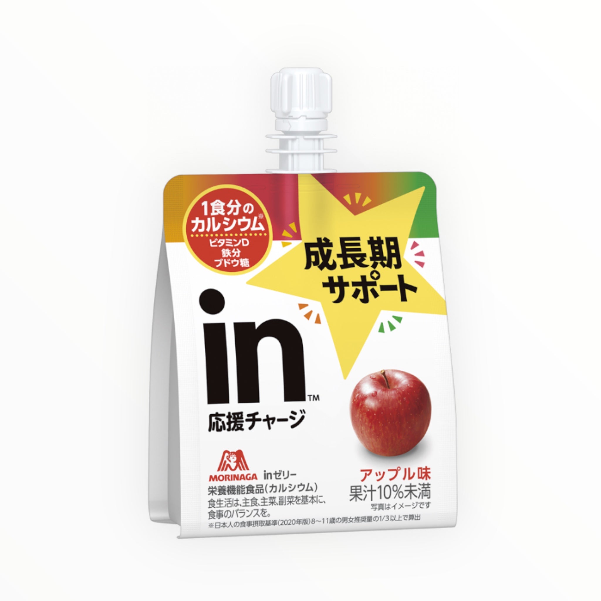 Morinaga in Jelly Growth Support Apple 180g × 6 Pieces