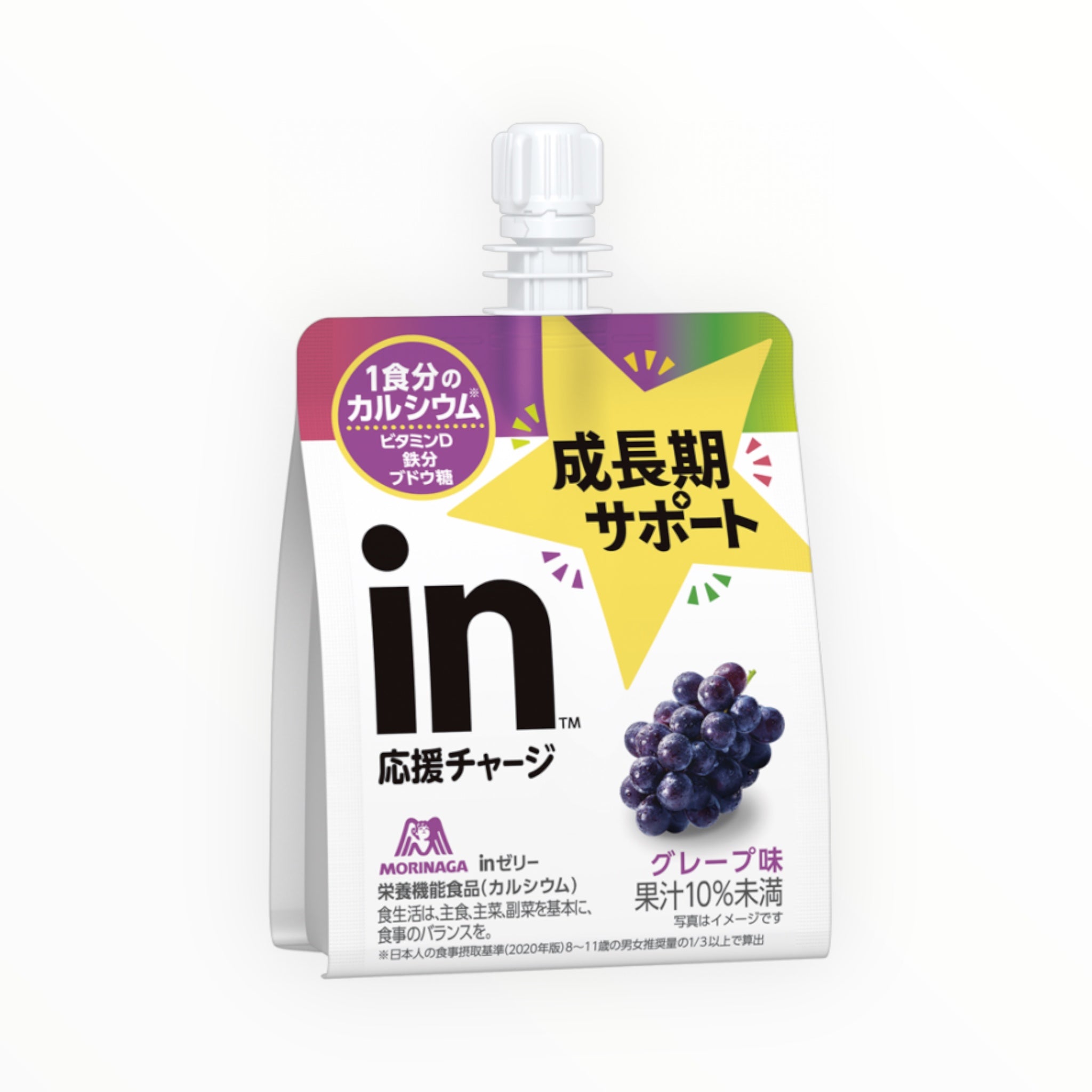 Morinaga in Jelly Growth Support Grape 180g × 6 Pieces