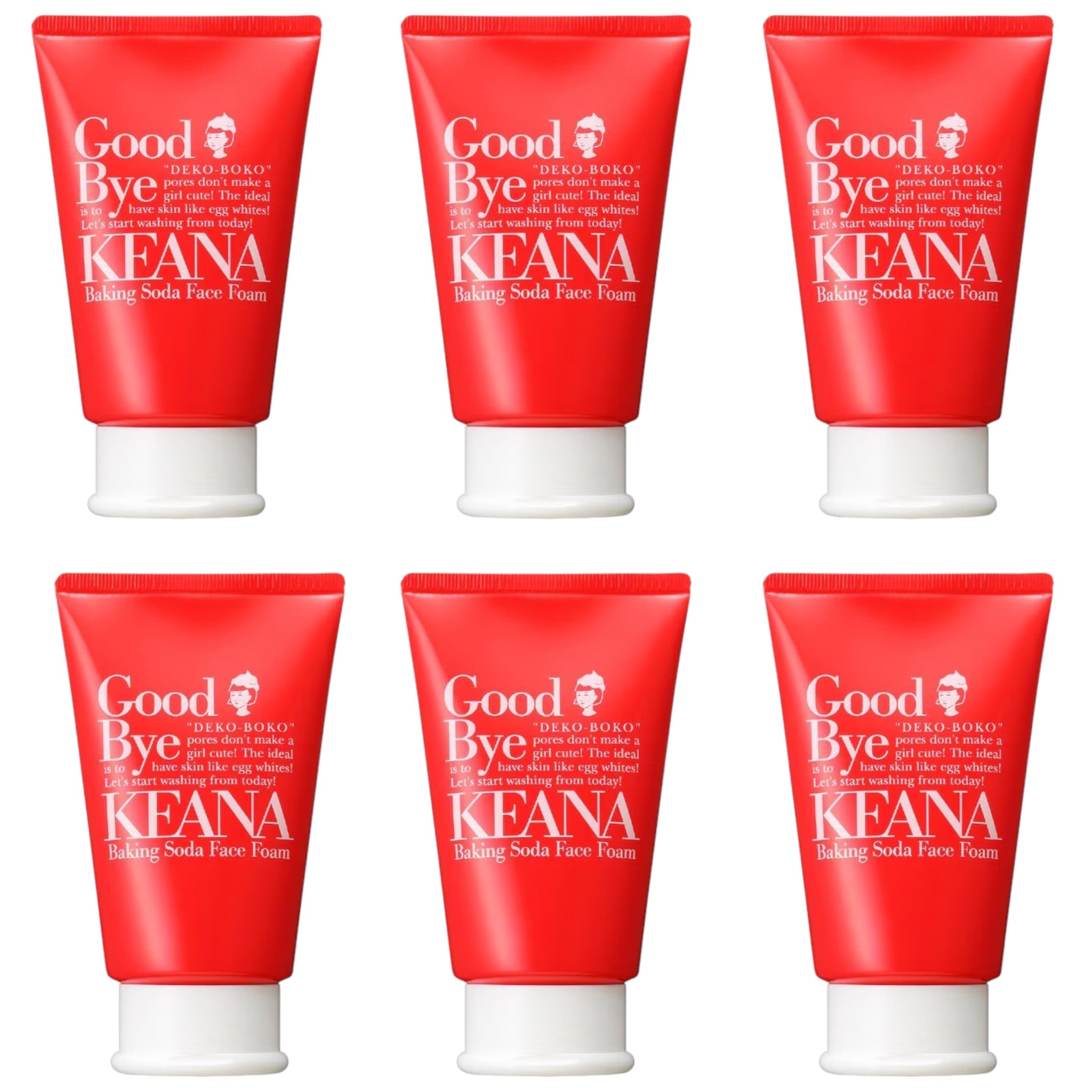 Keana Nadeshiko Baking Soda Foam Face Wash (6 Packs)