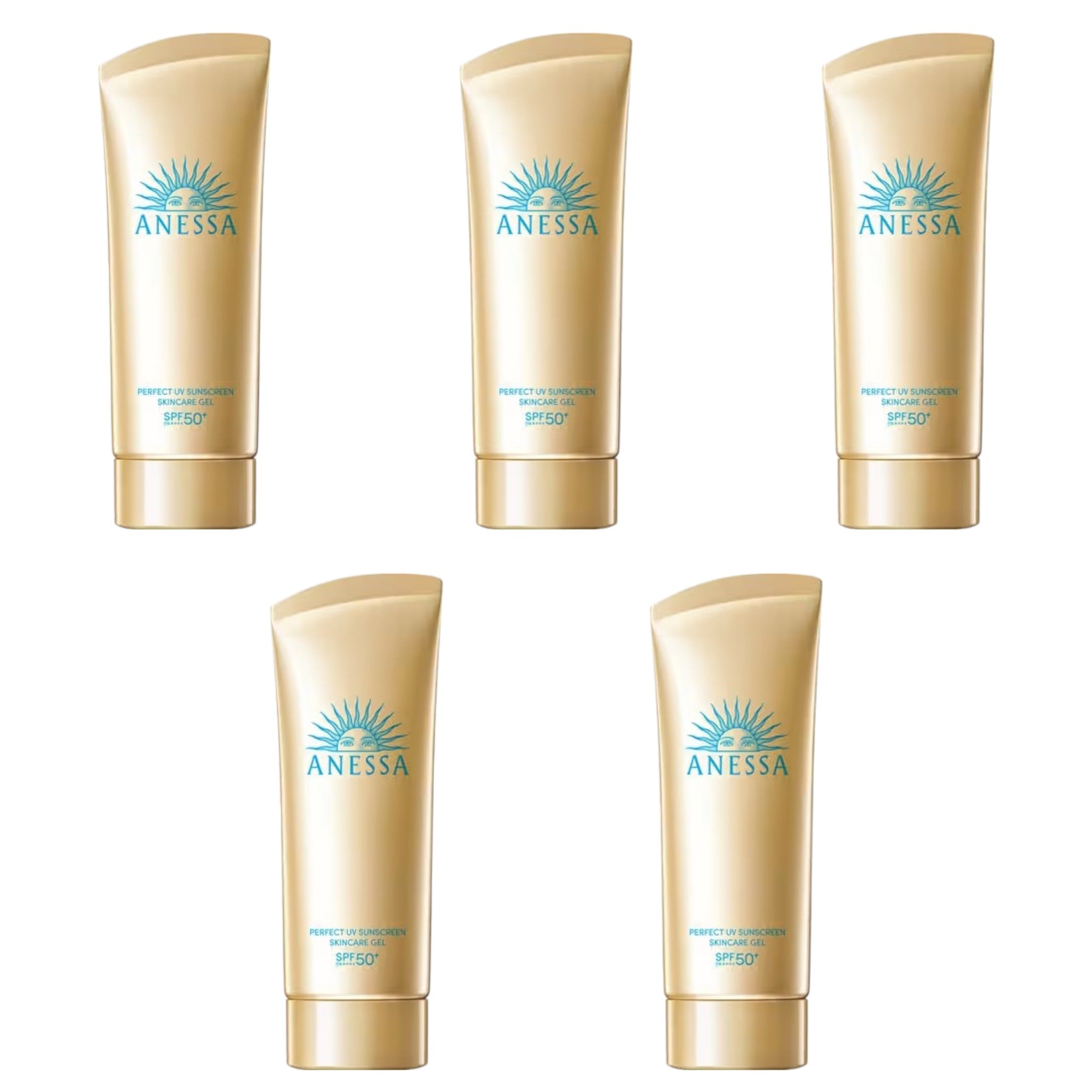 ANESSA Perfect UV Skincare Gel NA 90g SPF50+ PA++++ (5 Packs)