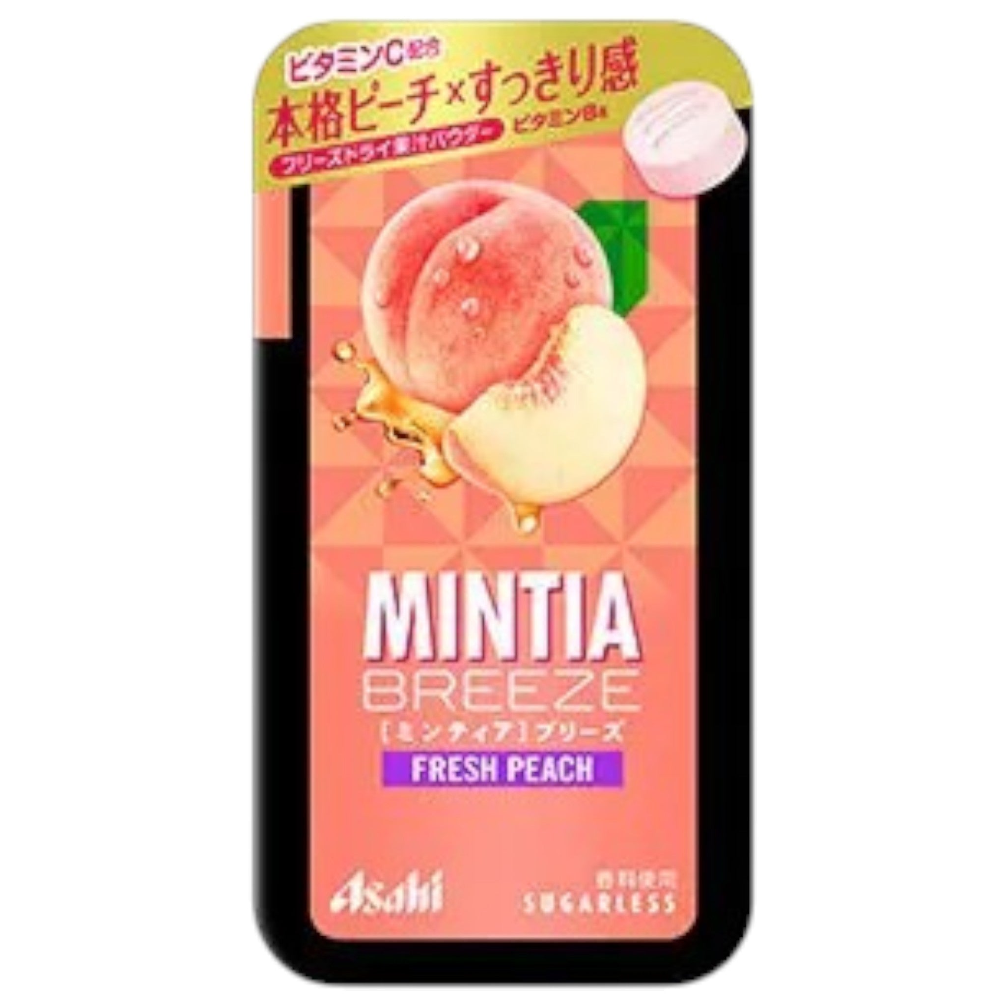 Asahi MINTIA Breeze Fresh Peach 30 Tablets × 5 Packs