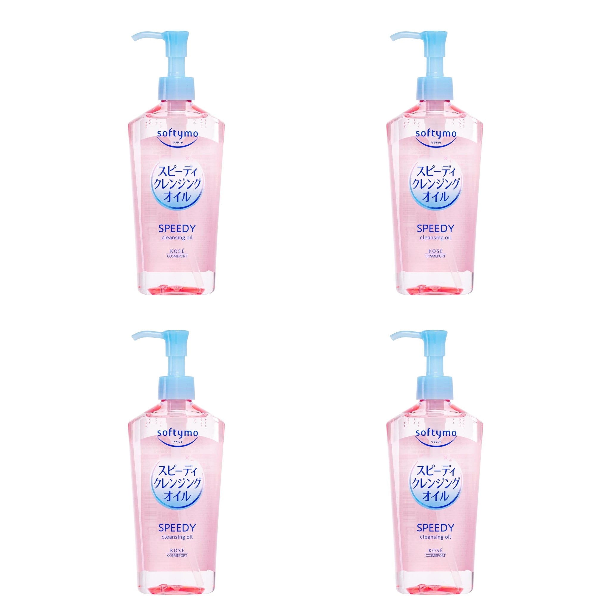 KOSE Softymo Speedy Cleansing Oil 8.12 fl oz (240ml) – 4 Packs