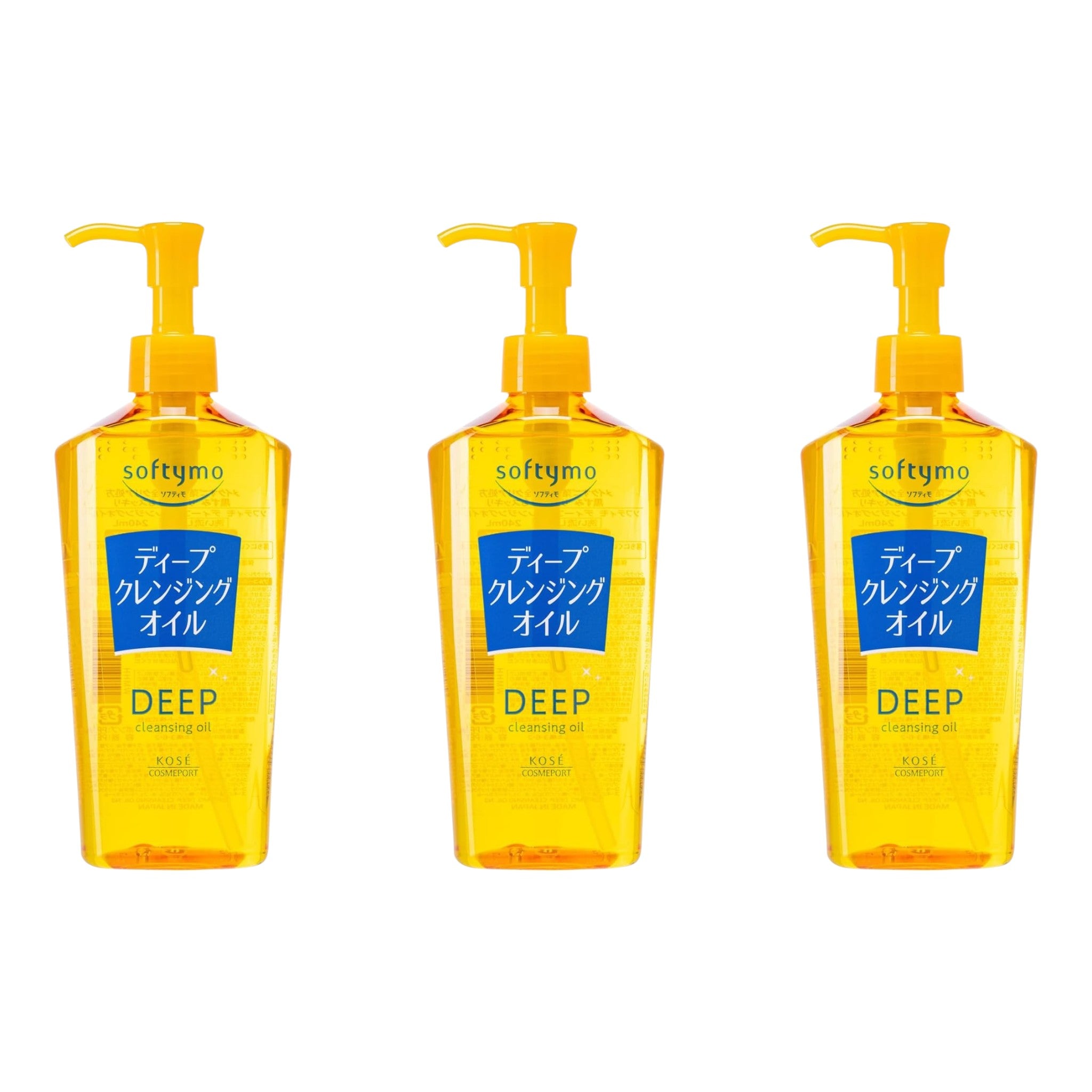 KOSE Softymo Deep Cleansing Oil 8.12 fl oz (240ml) – 3 Packs