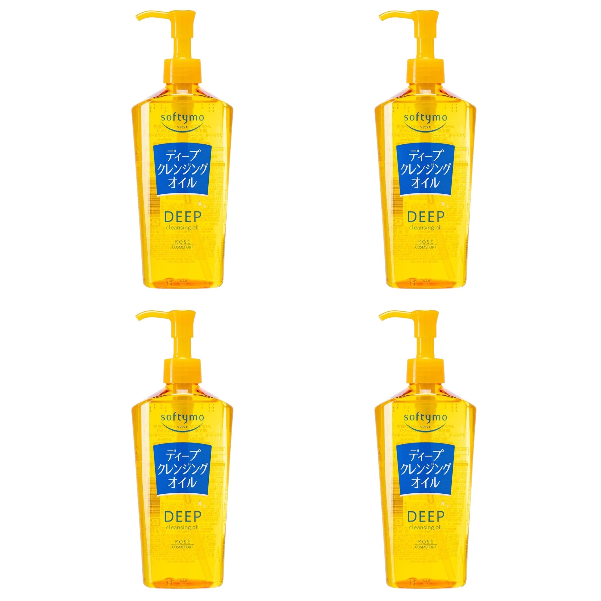 KOSE Softymo Deep Cleansing Oil 8.12 fl oz (240ml) – 4 Packs