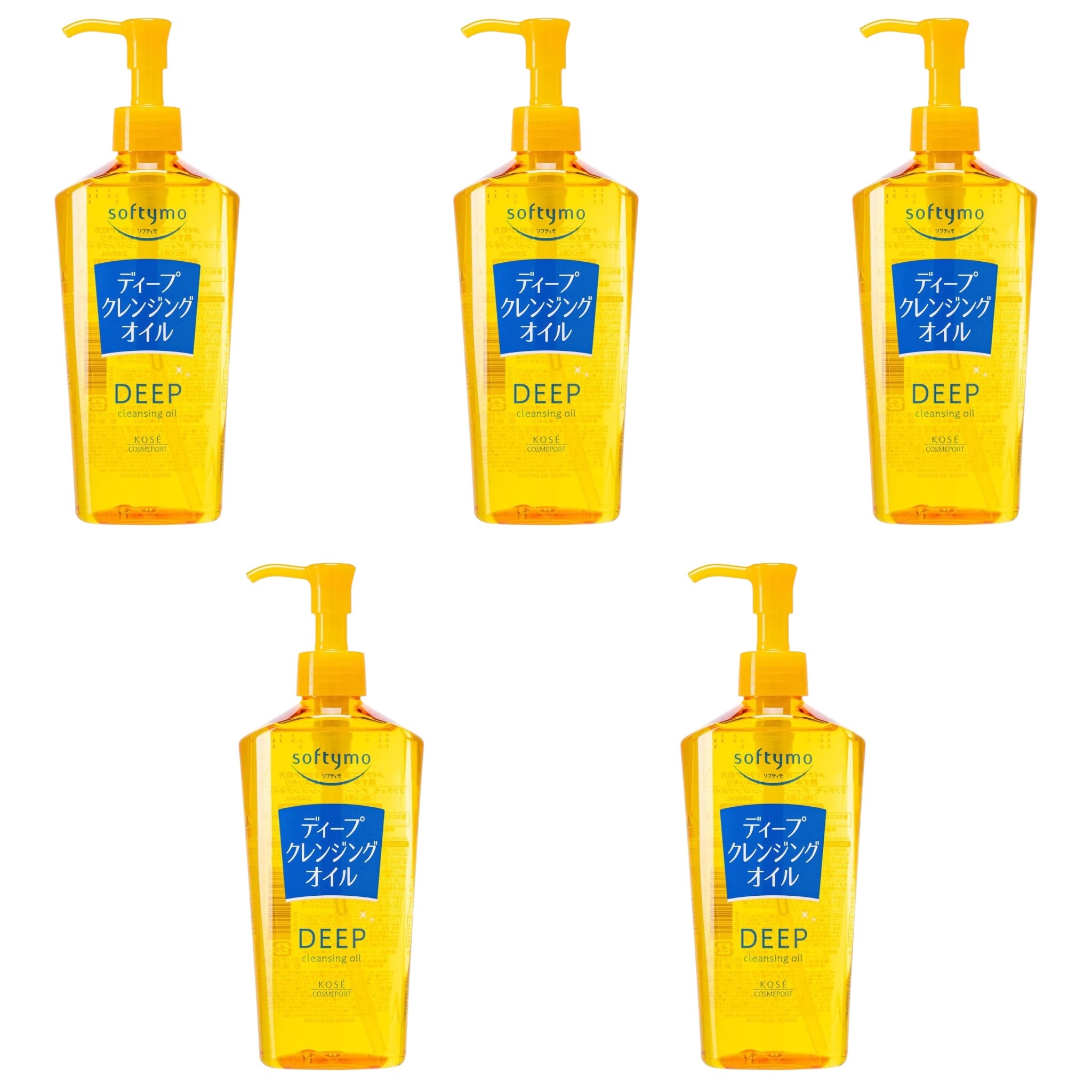 KOSE Softymo Deep Cleansing Oil 8.12 fl oz (240ml) – 5 Packs