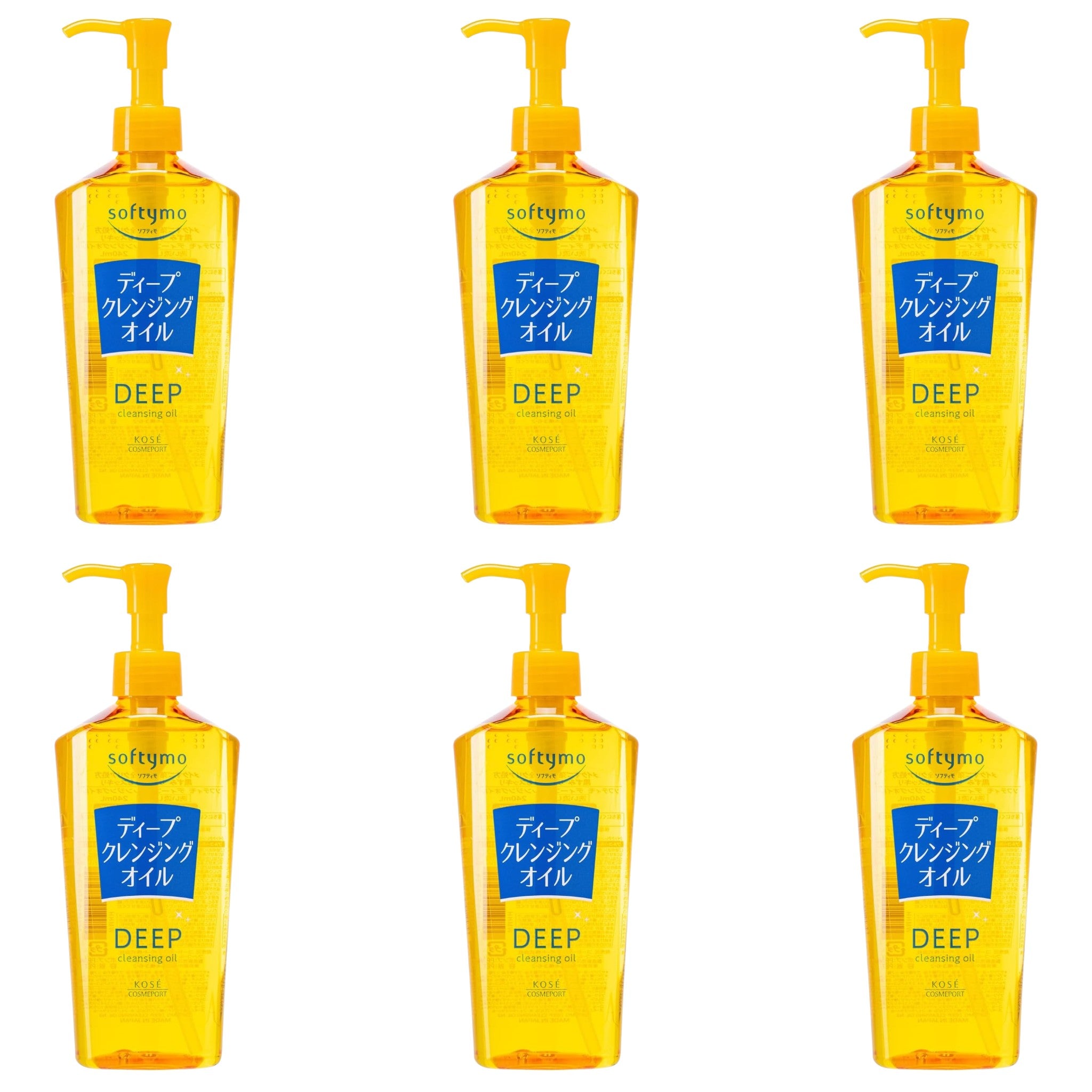KOSE Softymo Deep Cleansing Oil 8.12 fl oz (240ml) – 6 Packs
