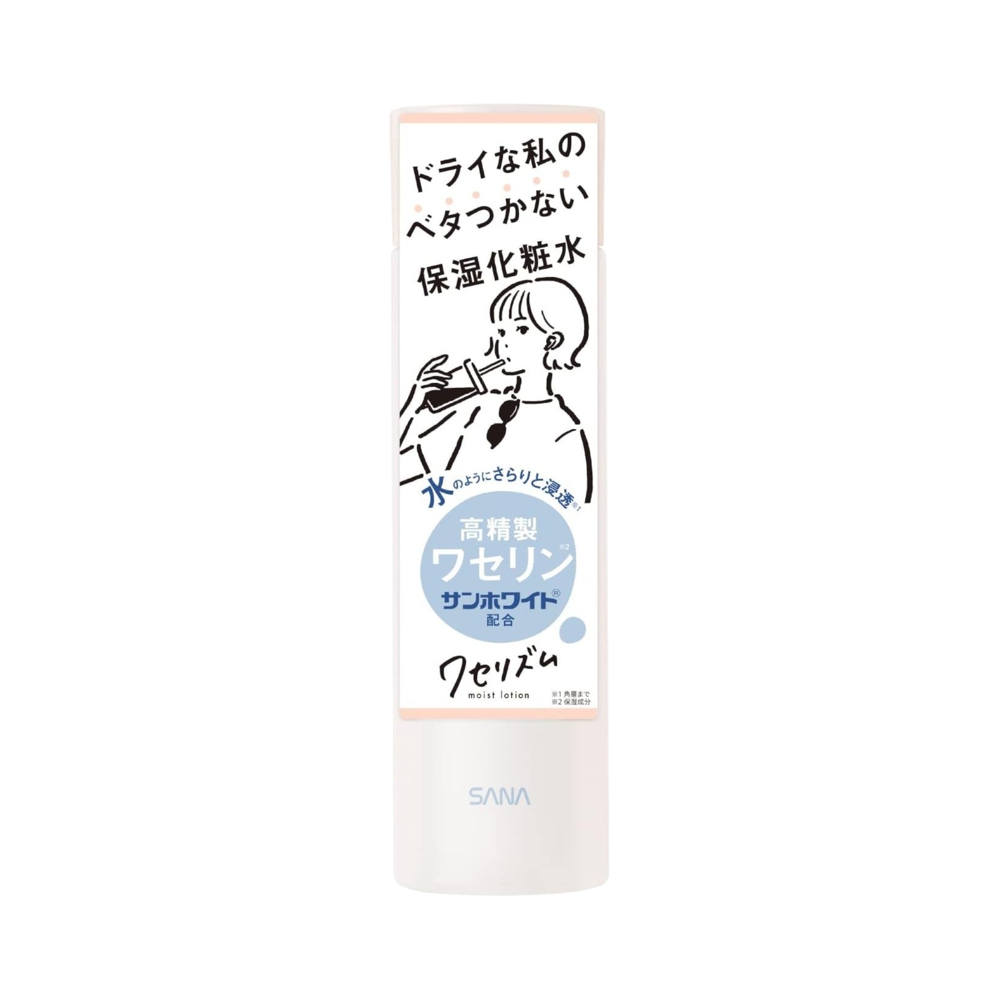 SANA Wazelism Moisturizing Lotion 6.76 fl oz (200ml) – 1 Pack