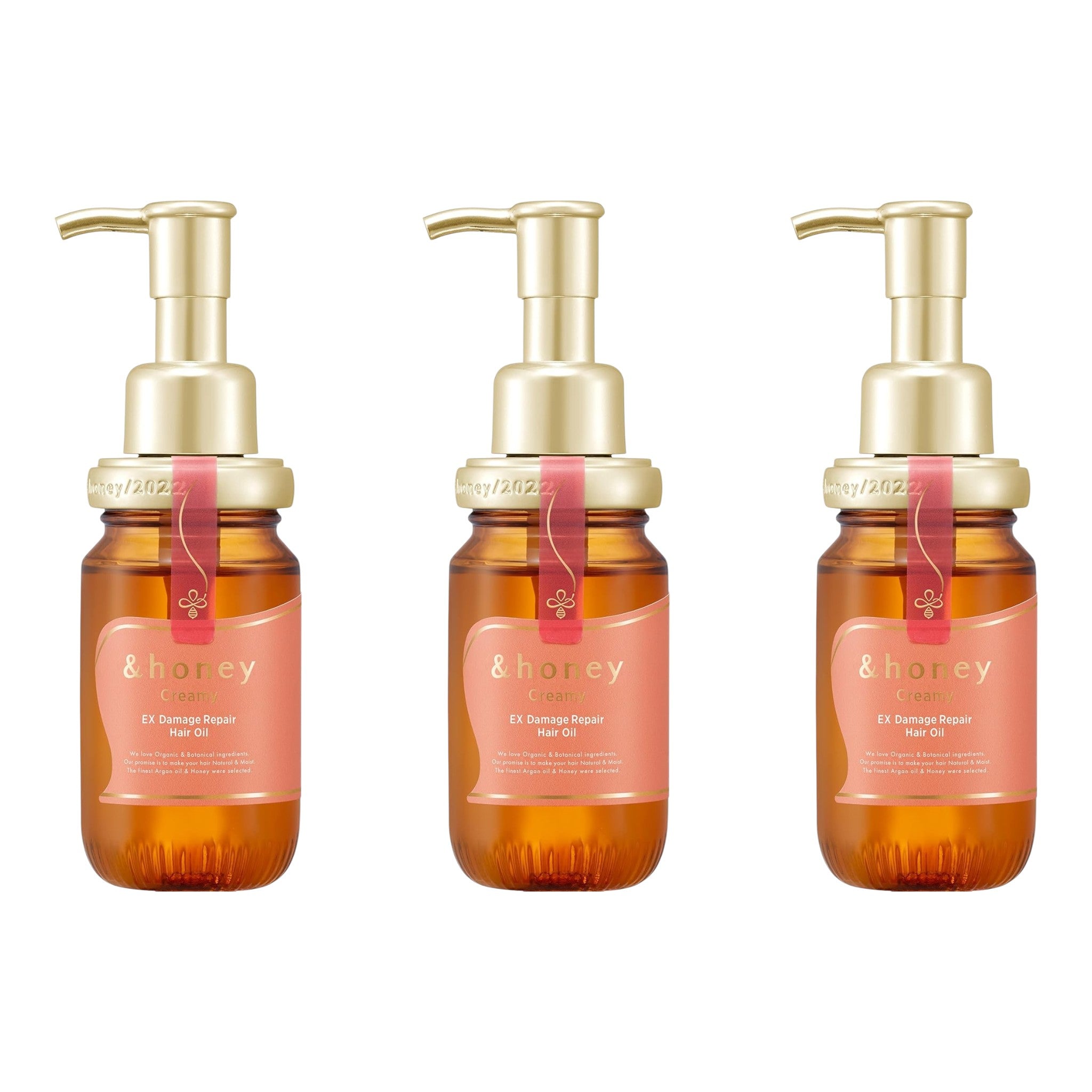 &honey Creamy EX Damage Repair Hair Oil 3.4 fl oz (100mL) × 3