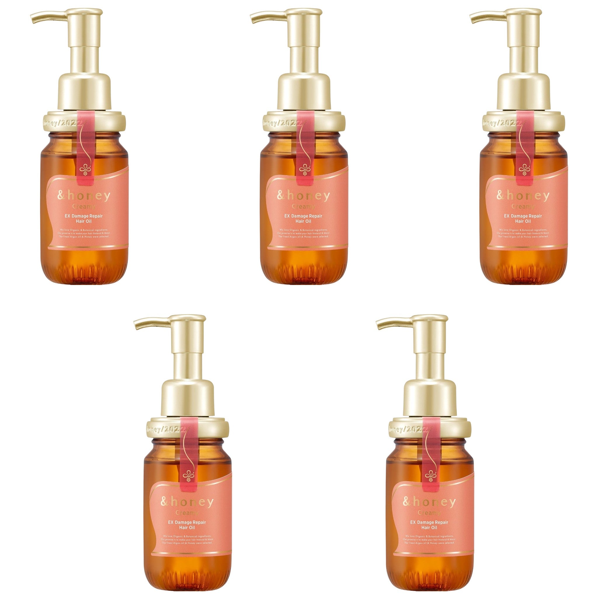 &honey Creamy EX Damage Repair Hair Oil 3.4 fl oz (100mL) × 5