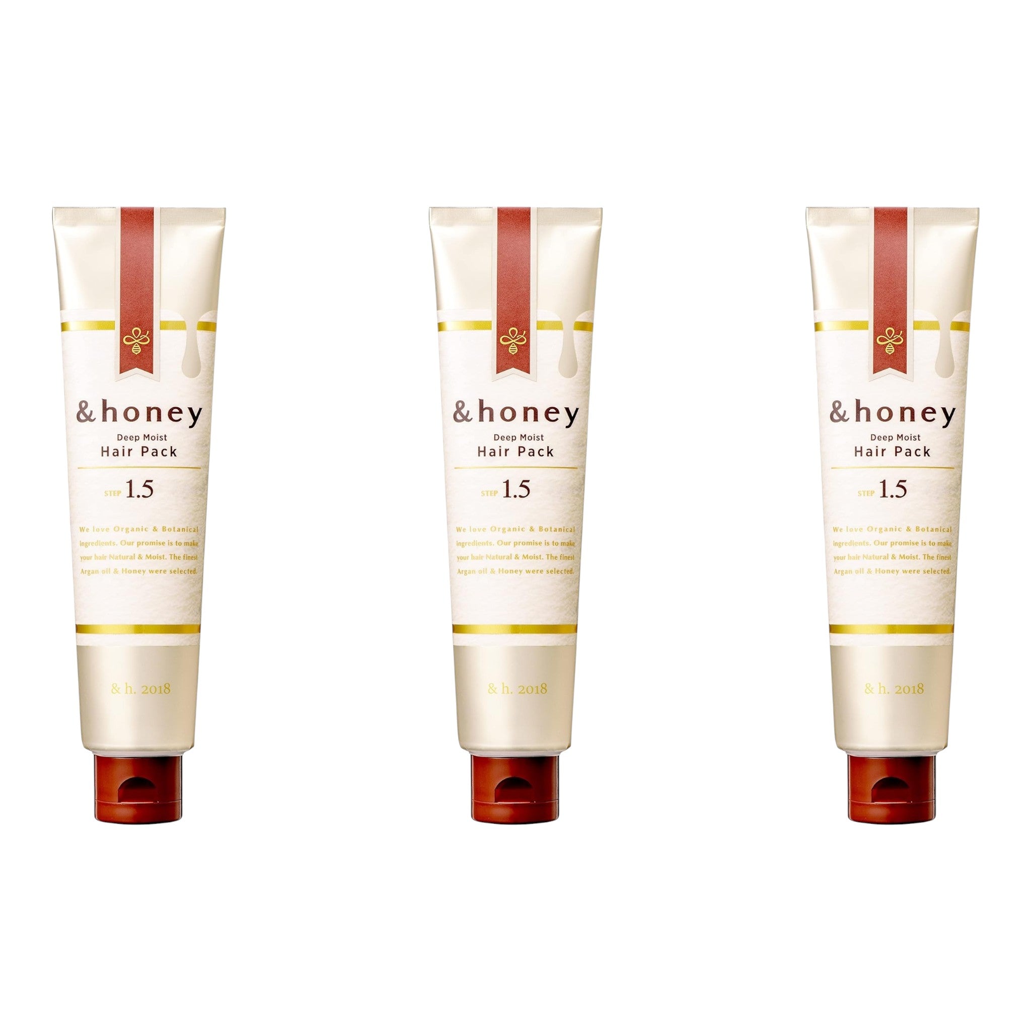 &honey Deep Moist Hair Pack 1.5 4.6 oz (130g) × 3