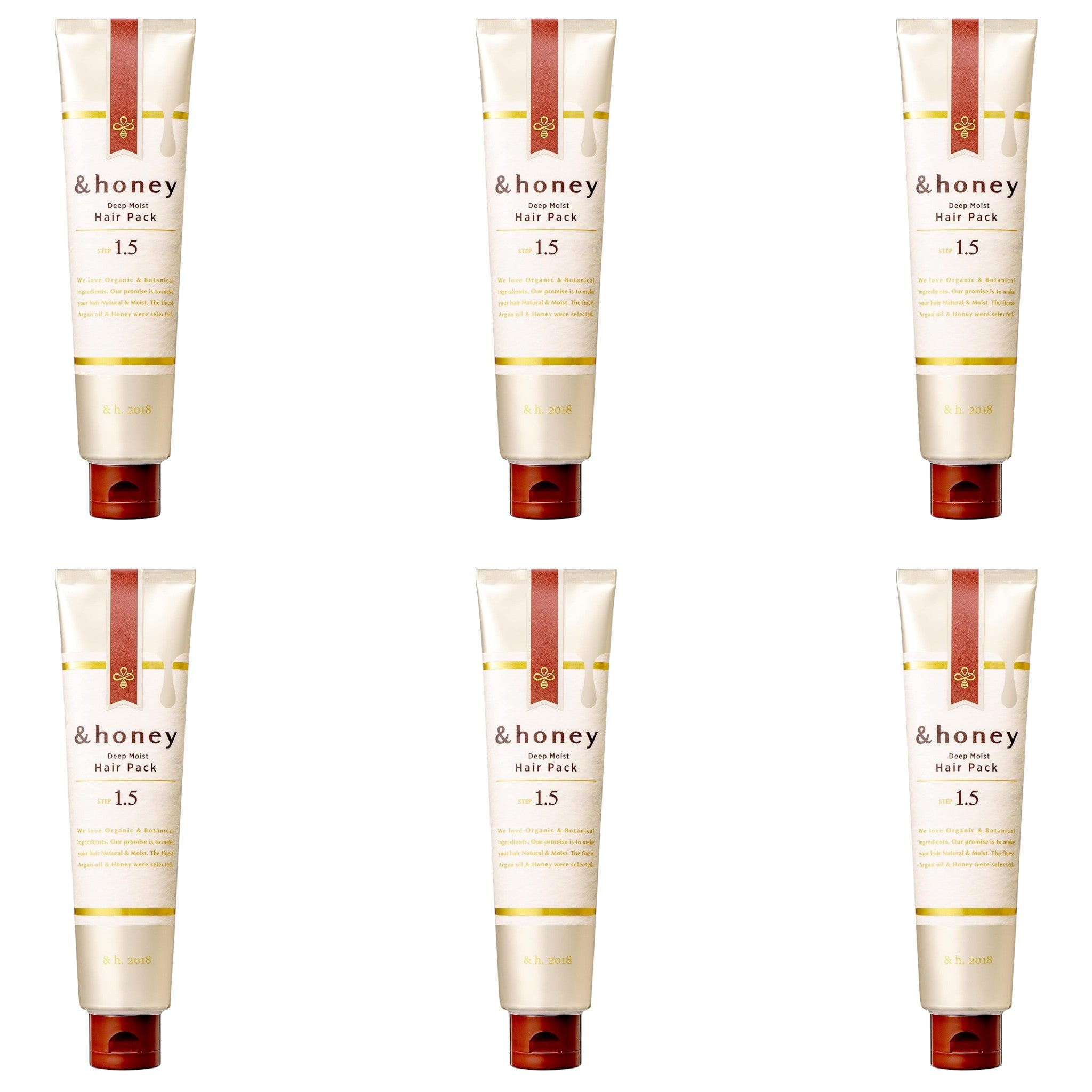 &honey Deep Moist Hair Pack 1.5 4.6 oz (130g) × 6