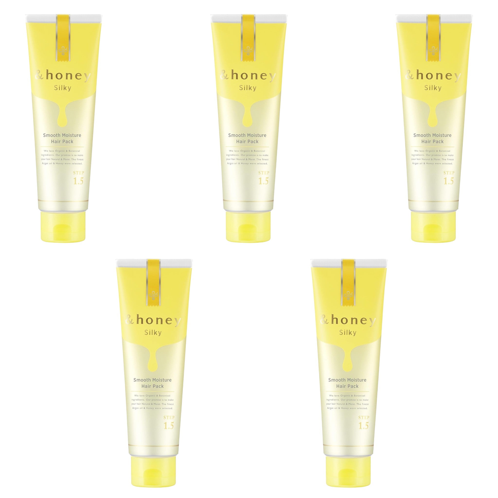 &honey Silky Smooth Moisture Hair Pack 1.5 4.6 oz (130g) × 5