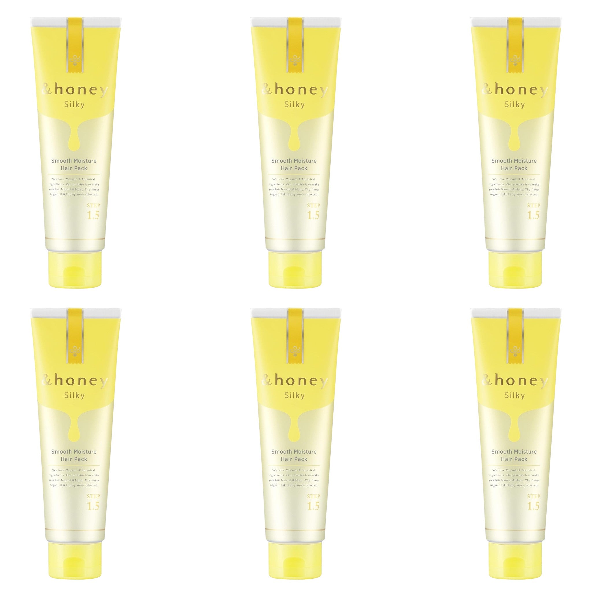 &honey Silky Smooth Moisture Hair Pack 1.5 4.6 oz (130g) × 6
