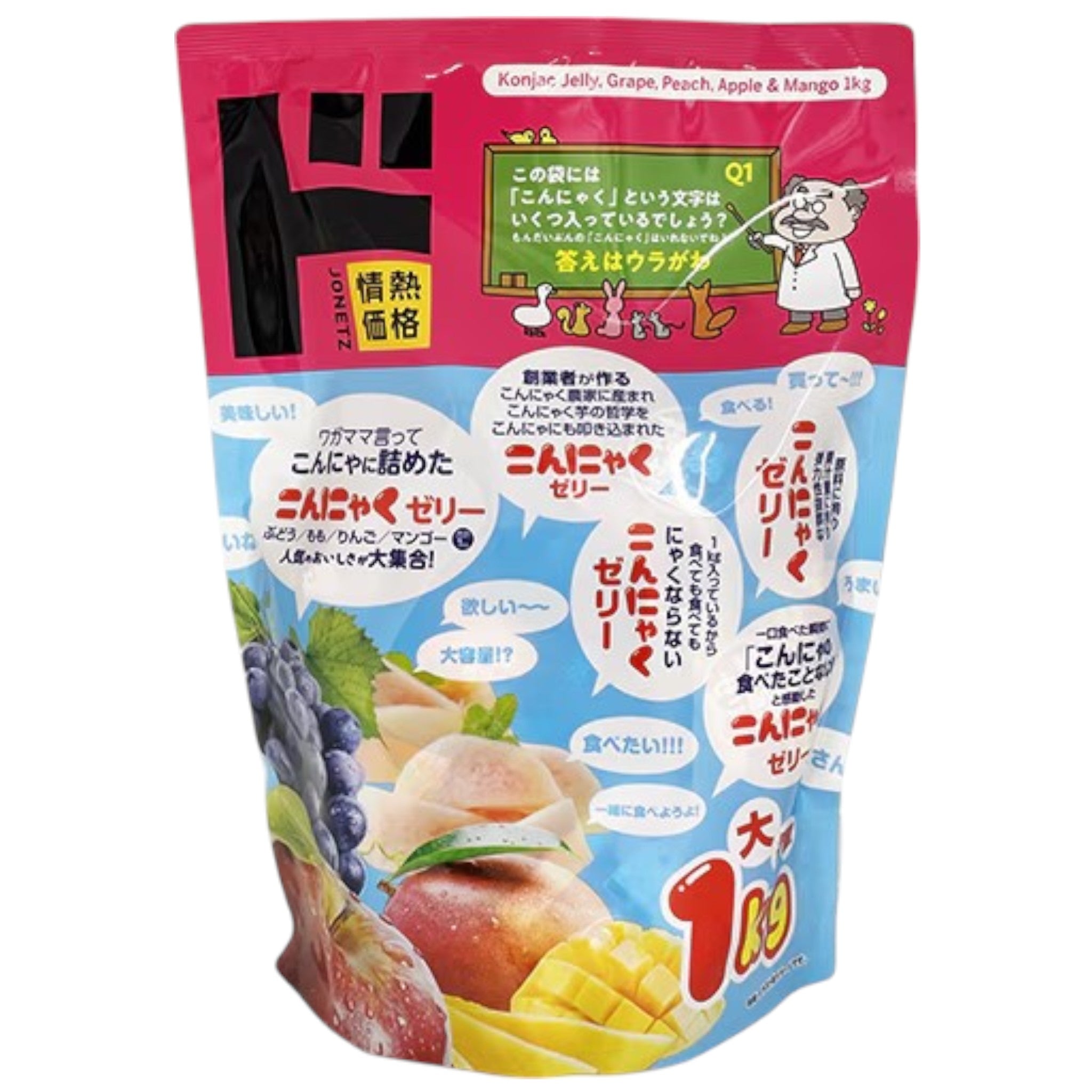 Don Quijote MEGA Konjac Jelly Fruit Mix 1000g