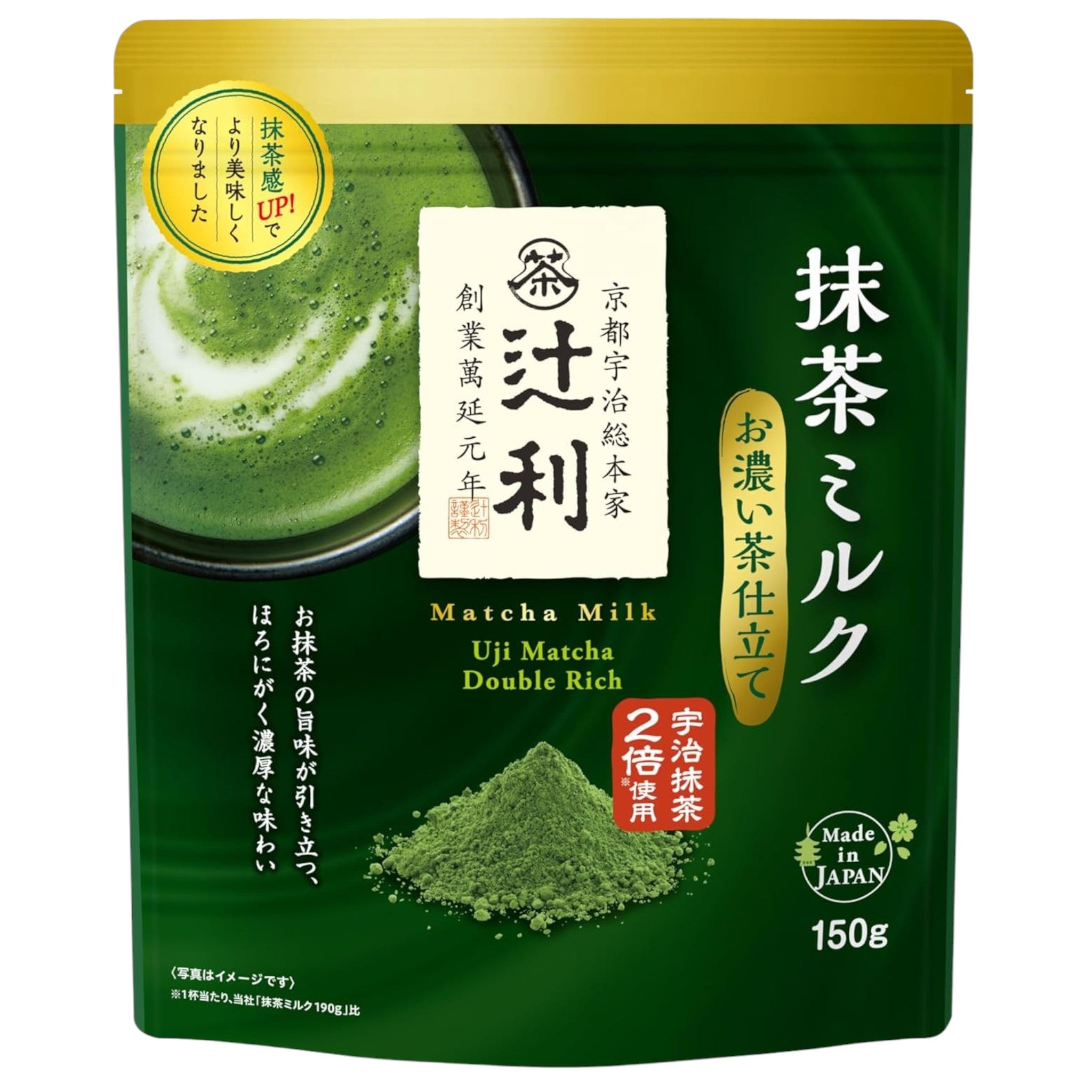 Tsujiri Matcha Milk Thick Blend 150g (1–6 Packs)