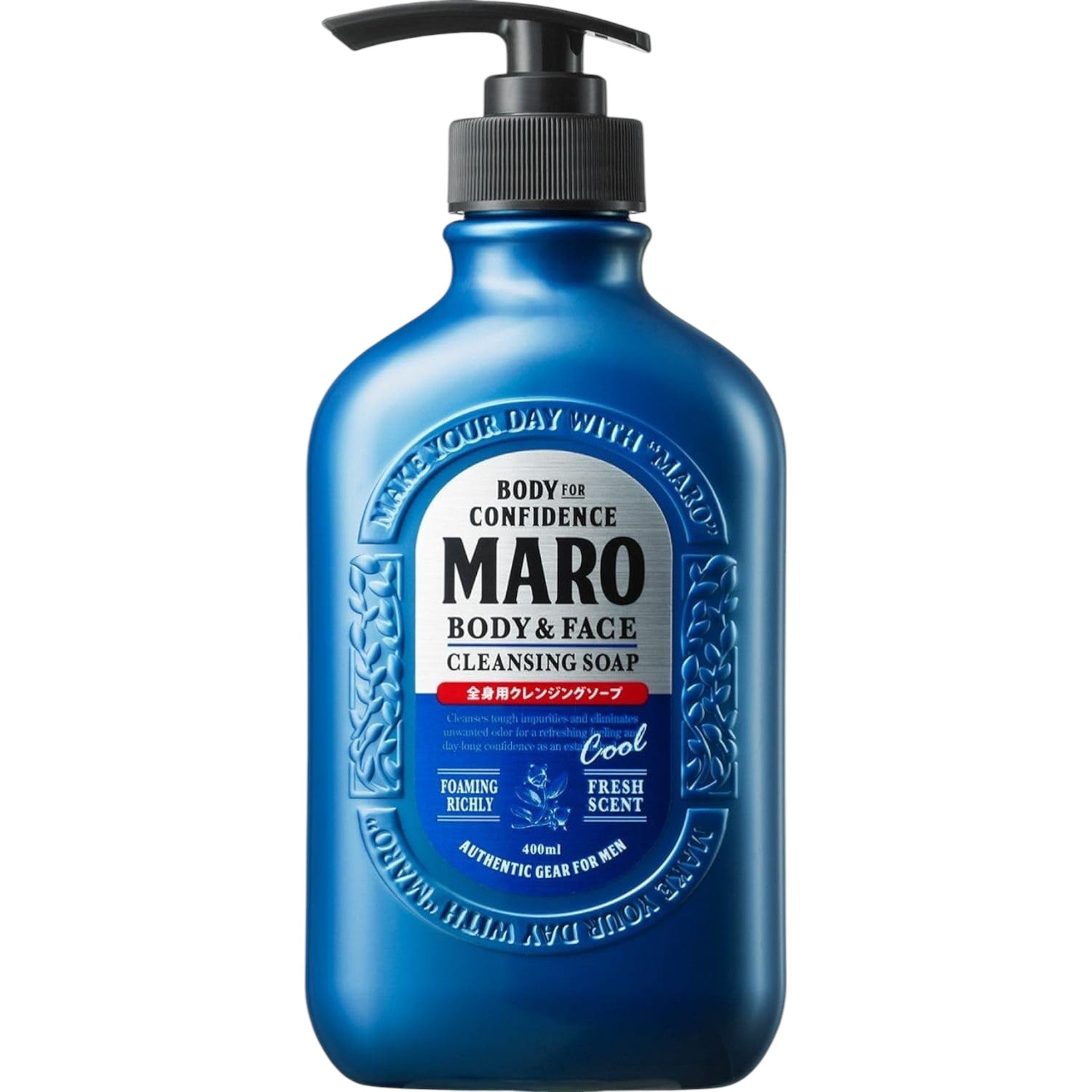 MARO Cool Body Soap Herb Citrus Scent 400ml for Men