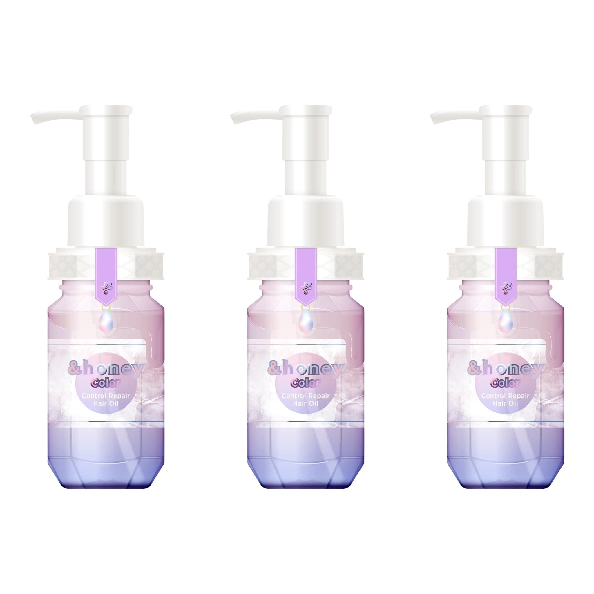 &honey Color Control Repair Hair Oil 3.4 fl oz (100mL) × 3