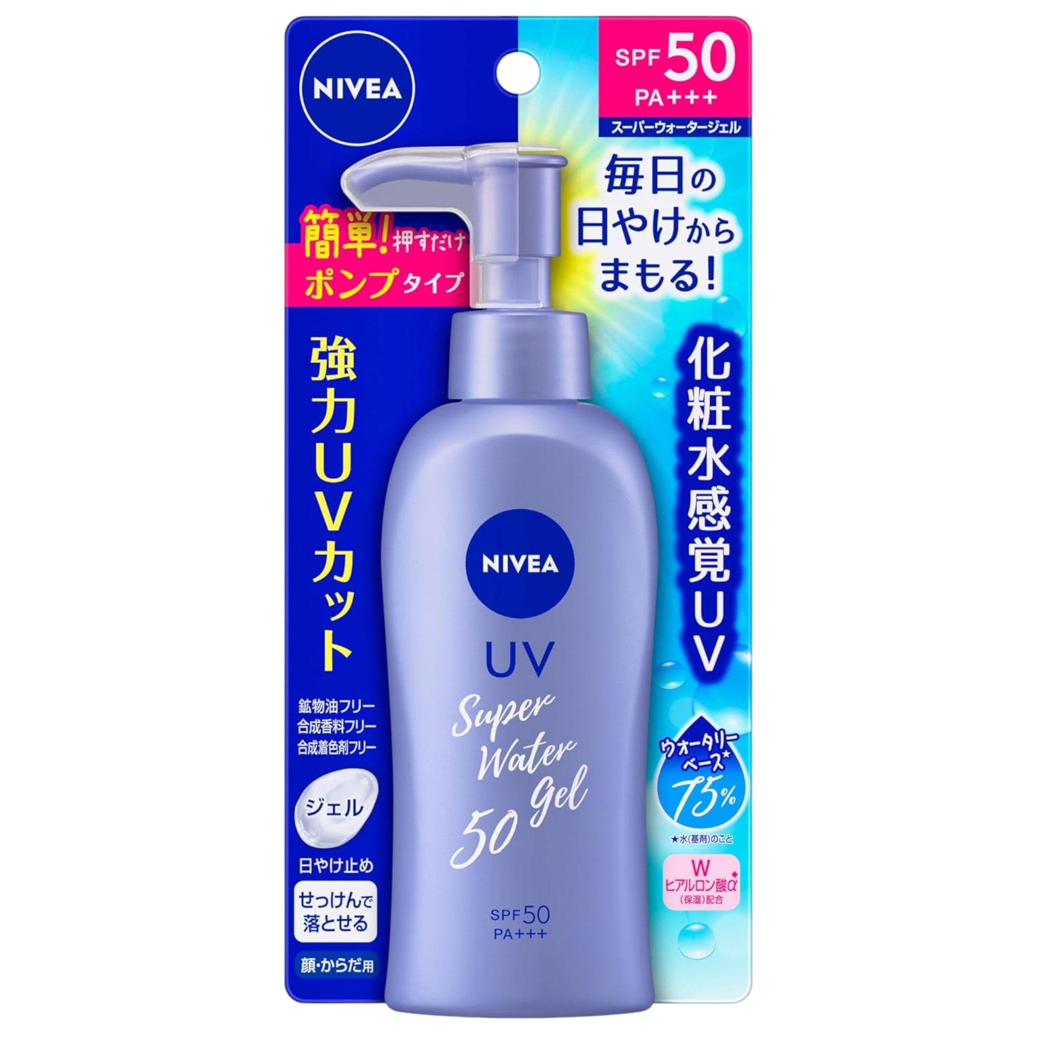 NIVEA UV Water Gel Sunscreen SPF50 PA+++ Pump 140g