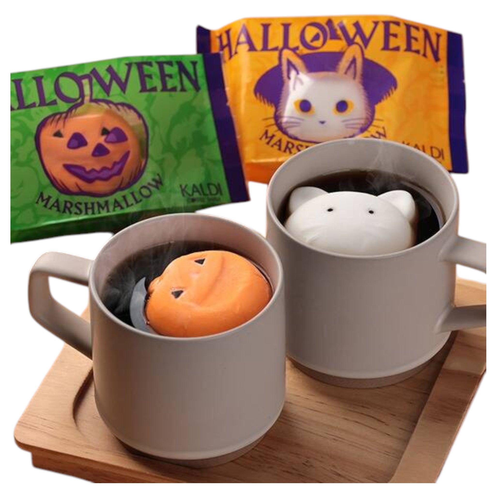 Kaldi Halloween Pumpkin Marshmallow 1pc – Best Before Nov 15, 2025