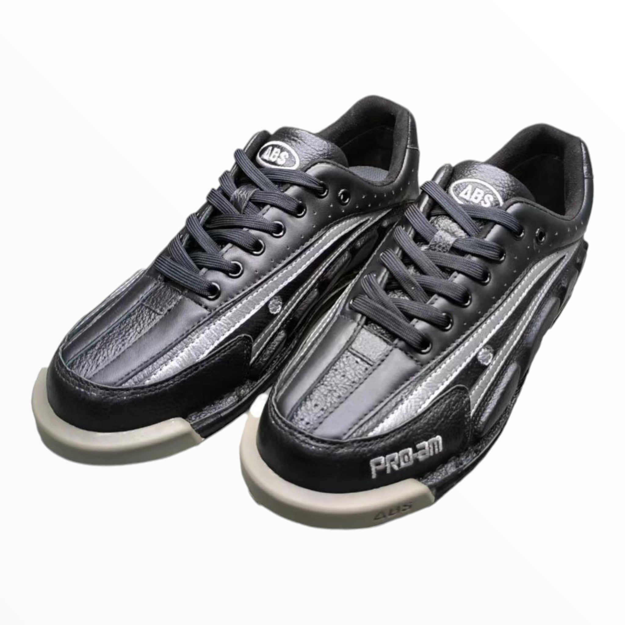 ABS NV-6 Kangaroo Leather Bowling Shoes (Black/Silver) | highplacejp