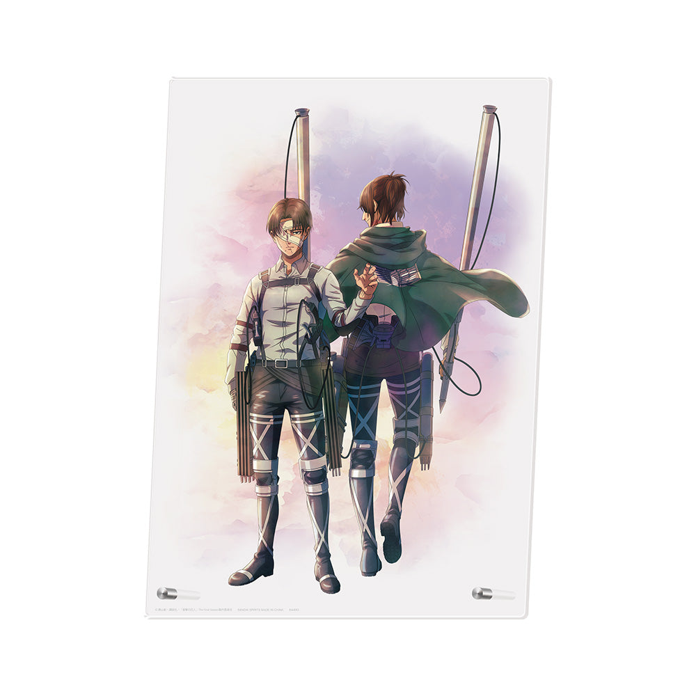 Ichiban Kuji Attack on Titan Levi & Hange Acrylic Board Prize E