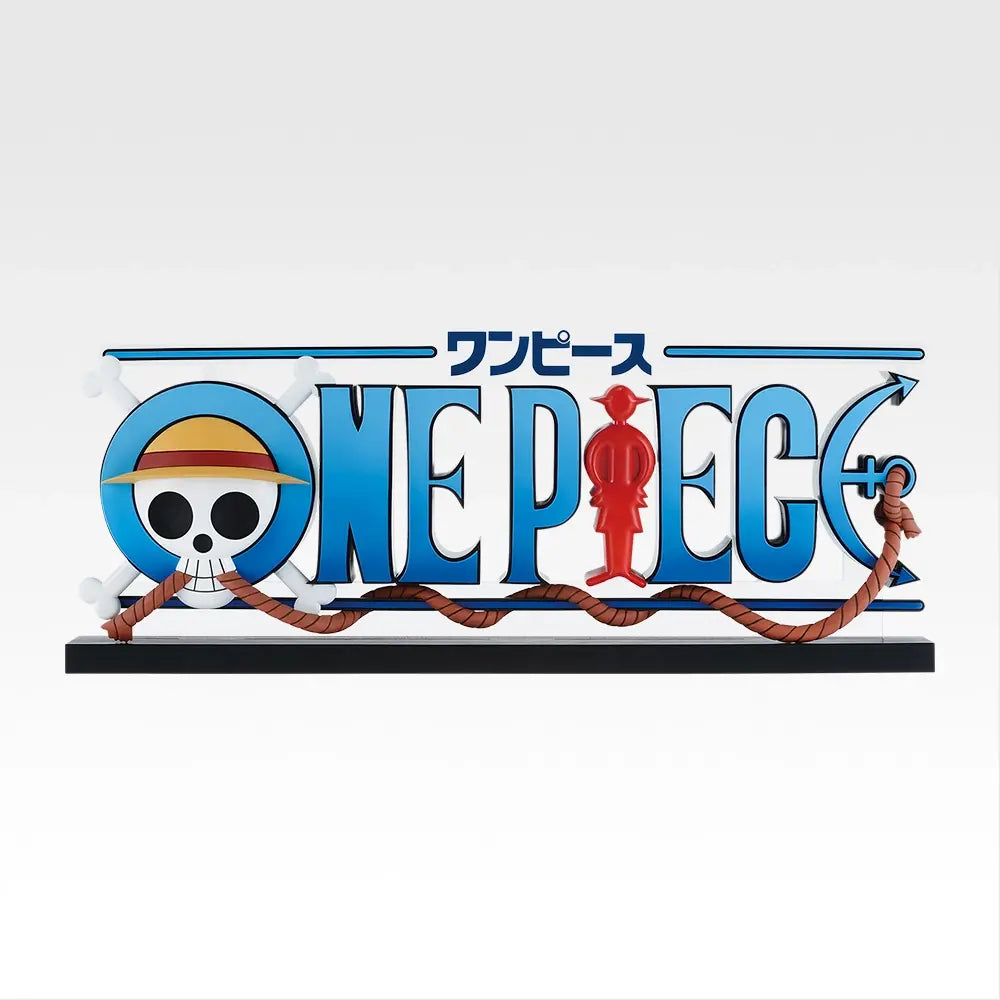Ichiban Kuji One Piece Prize D THE GIGANT NAME Series Logo Display Figure