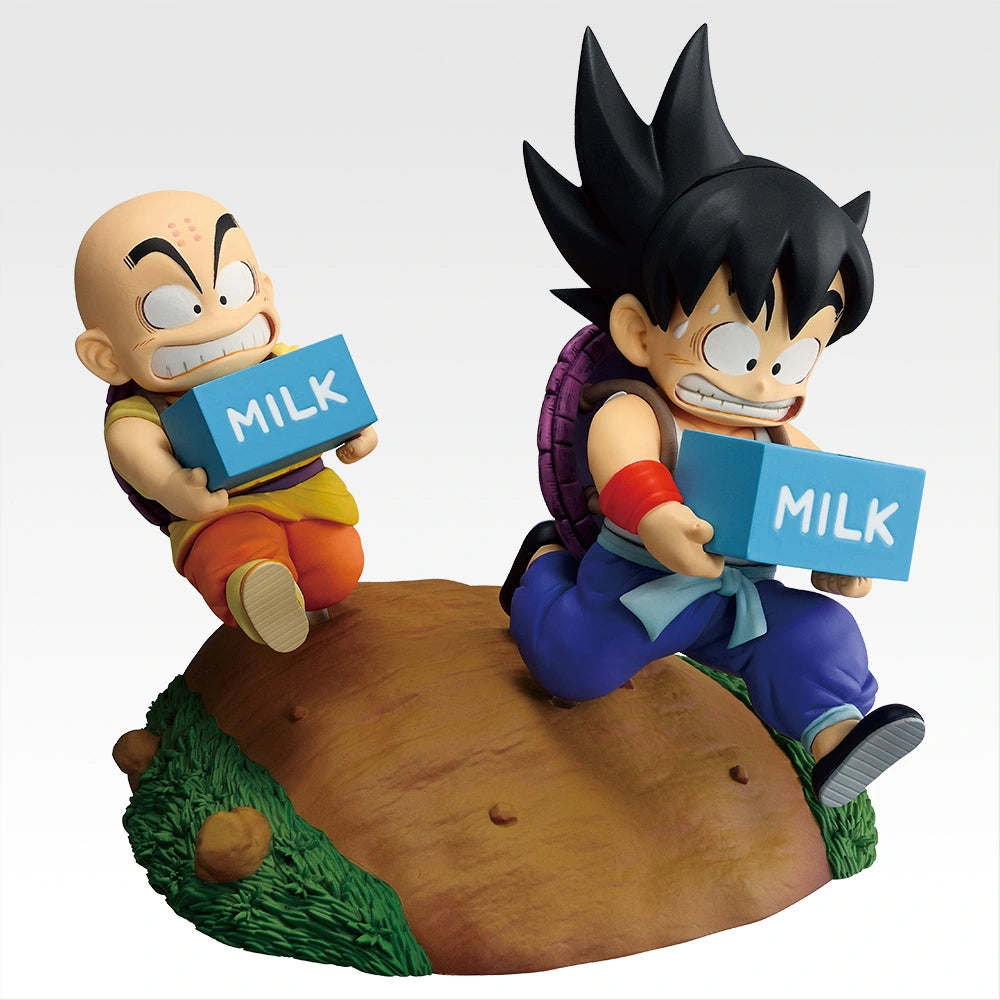 Ichiban Kuji Dragon Ball Son Goku & Krillin Milk Delivery Prize A Figure